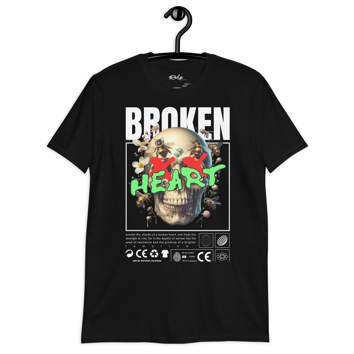 Broken Heart Skull | Trendy Graphic T-Shirt Unisex T-shirt, Sweatshirt, Hoodie, Long Sleeve Tee - T-Shirt, Sweatshirt, Hoodie