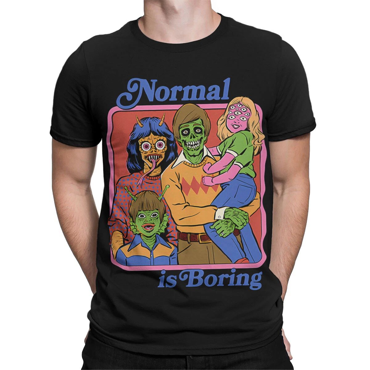 Normal Is Boring Bold 90s T Shirt with a Unique Statement #SR#T433 Unisex T-shirt, Sweatshirt, Hoodie, Long Sleeve Tee - T-Shirt, Sweatshirt, Hoodie