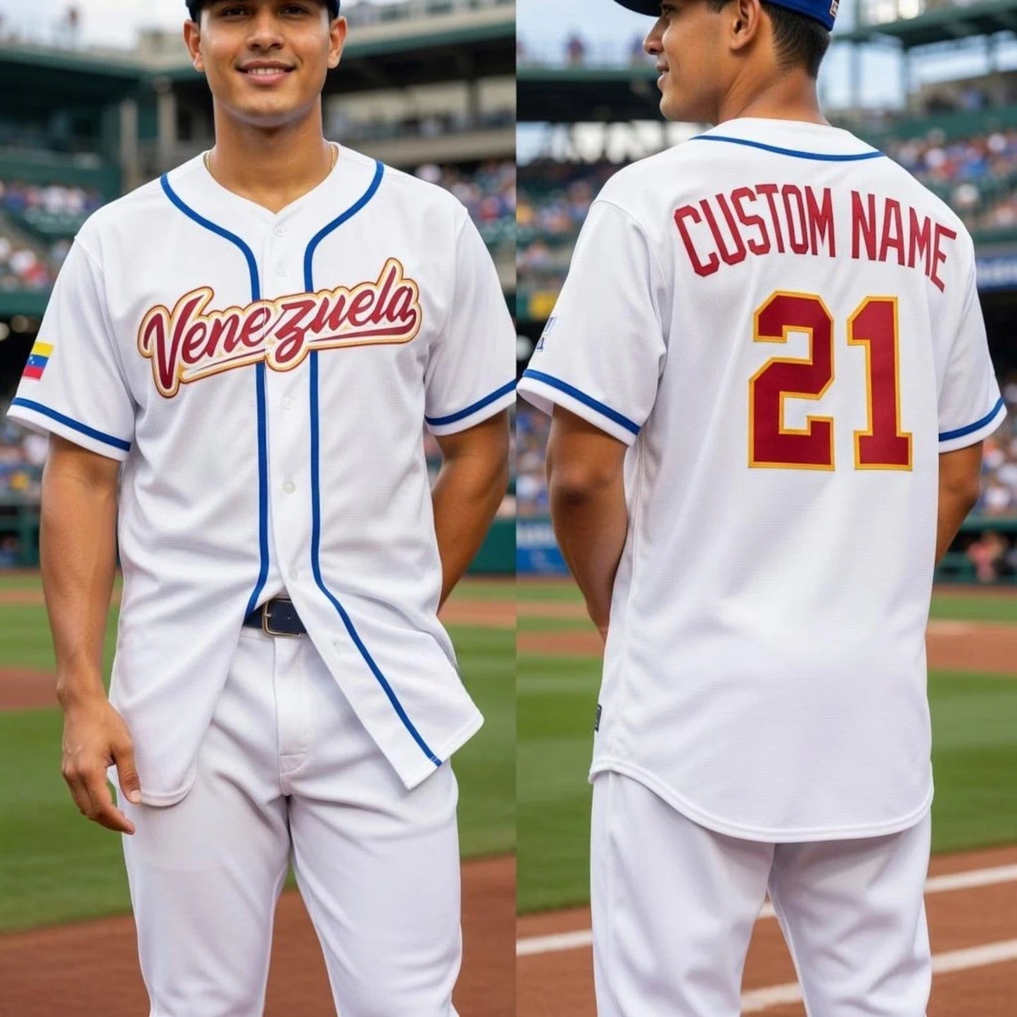 Custom Venezuela Baseball Jersey Personalized Name Number Team Style Fan S-5XL Unisex T-shirt, Sweatshirt, Hoodie, Long Sleeve Tee - T-Shirt, Sweatshirt, Hoodie