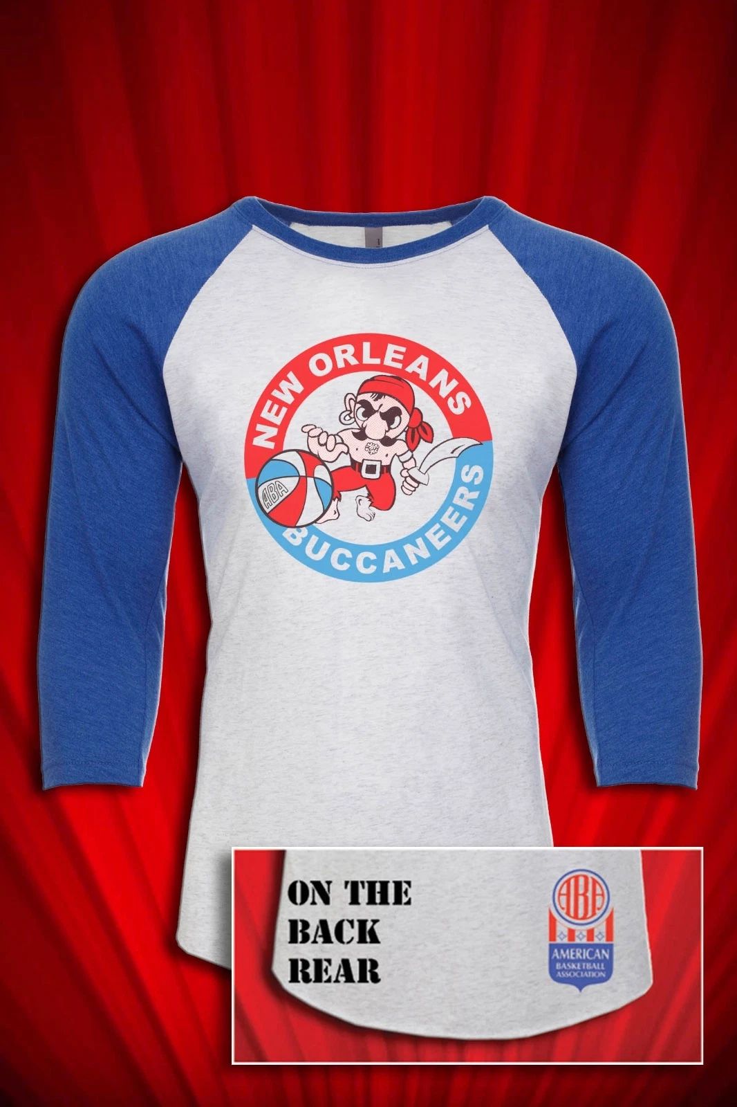 New Orleans Buccaneers Vintage 1970s ABA Basketball Tee T-SHIRT FREE S&H Defunct Unisex T-shirt, Sweatshirt, Hoodie, Long Sleeve Tee - T-Shirt, Sweatshirt, Hoodie