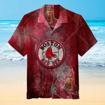 Boston Red Sox Vintage Map Graphic Hawaiian Shirt Unisex T-shirt, Sweatshirt, Hoodie, Long Sleeve Tee - T-Shirt, Sweatshirt, Hoodie