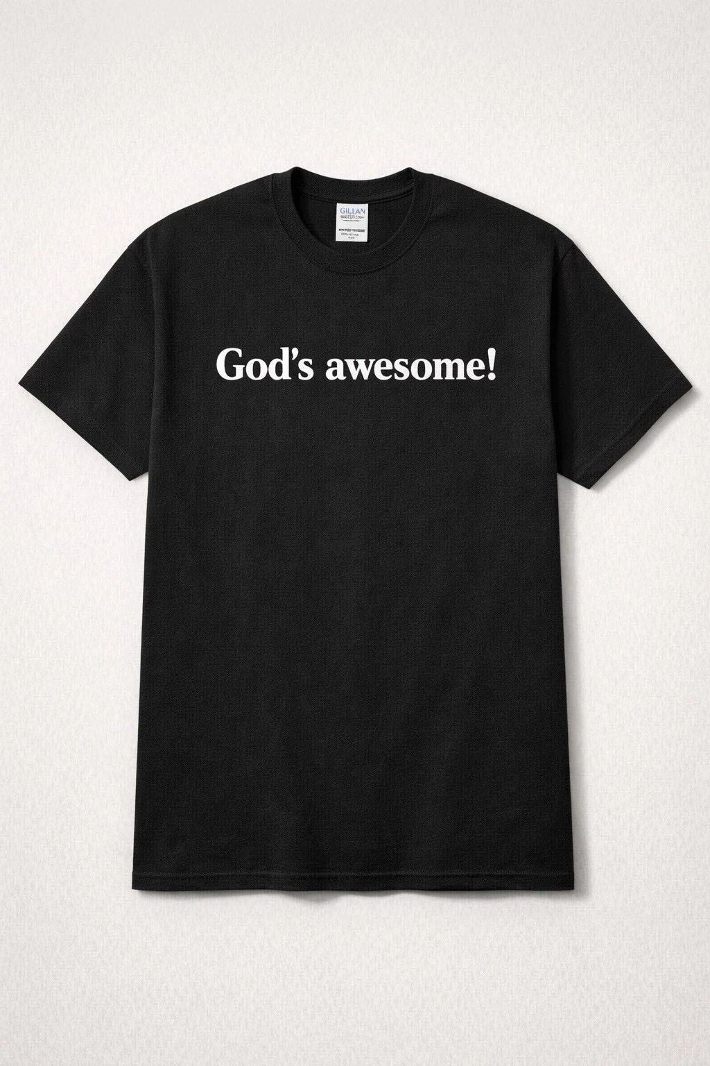 Gods Awesome! Christian Faith T-Shirt | Heavyweight Cotton Unisex Tee Unisex T-shirt, Sweatshirt, Hoodie, Long Sleeve Tee - T-Shirt, Sweatshirt, Hoodie