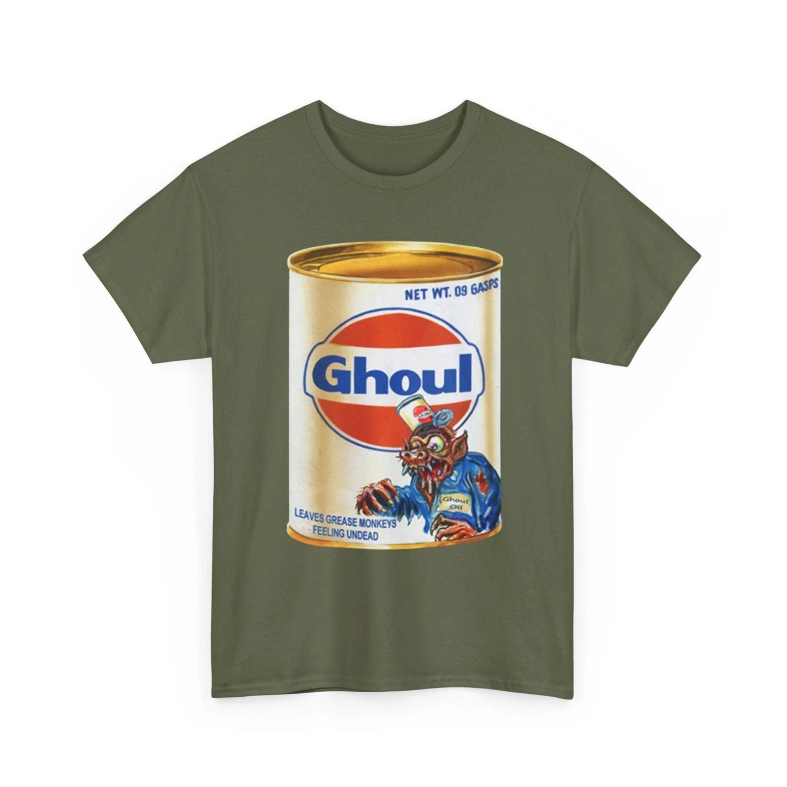 Wacky Packages Ghoul Oil Can Printed Collectible T-Shirt Funny Silly Gulf Parody Unisex T-shirt, Sweatshirt, Hoodie, Long Sleeve Tee - T-Shirt, Sweatshirt, Hoodie