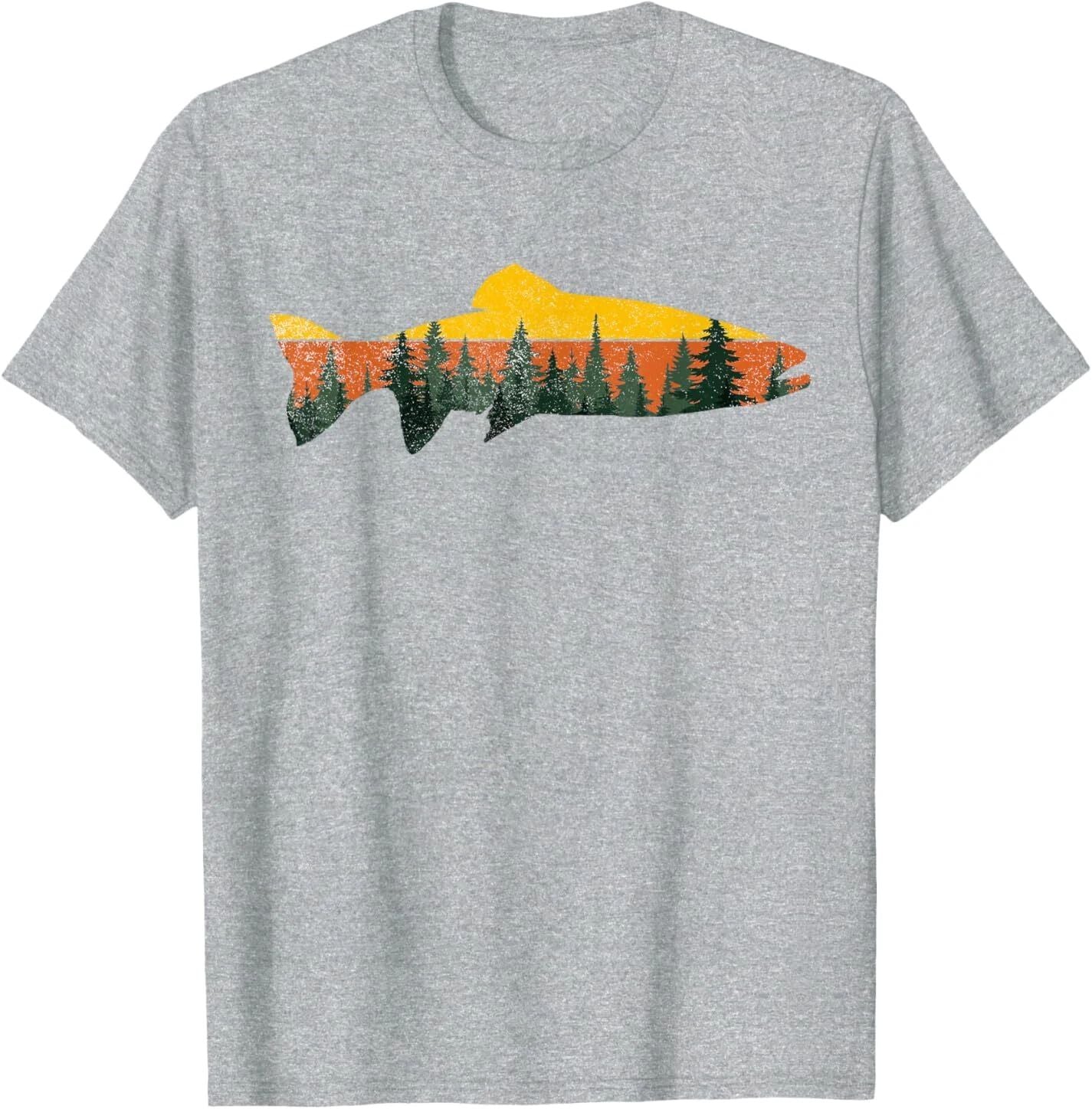 Trout Fly Fishing Outdoor Forest Nature Wildlife Fisherman T-Shirt Unisex T-shirt, Sweatshirt, Hoodie, Long Sleeve Tee - T-Shirt, Sweatshirt, Hoodie