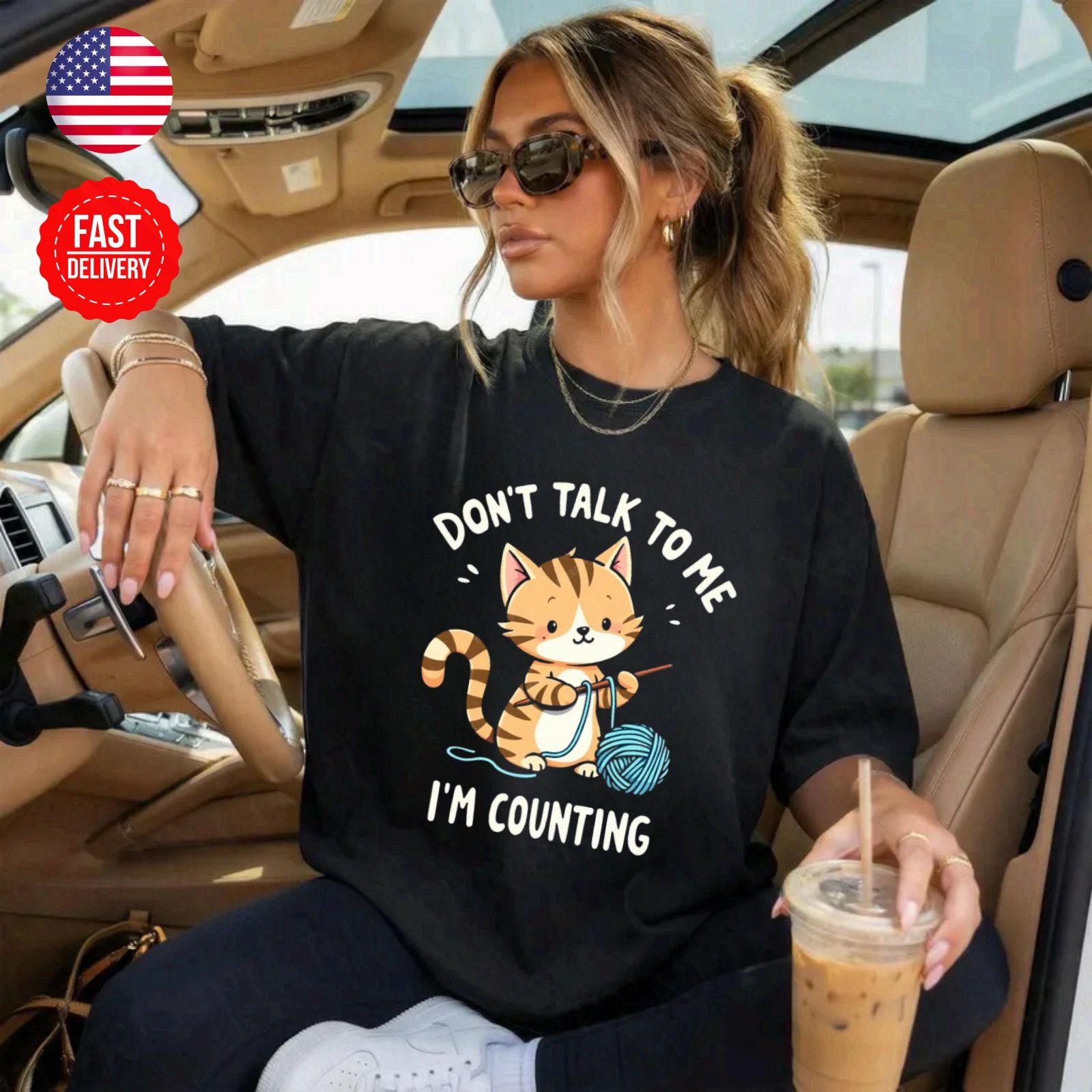 Cat Countintg T-Shirt Cute Kitty Lover Gift Graphic Tee S-4XL Unisex T-shirt, Sweatshirt, Hoodie, Long Sleeve Tee - T-Shirt, Sweatshirt, Hoodie