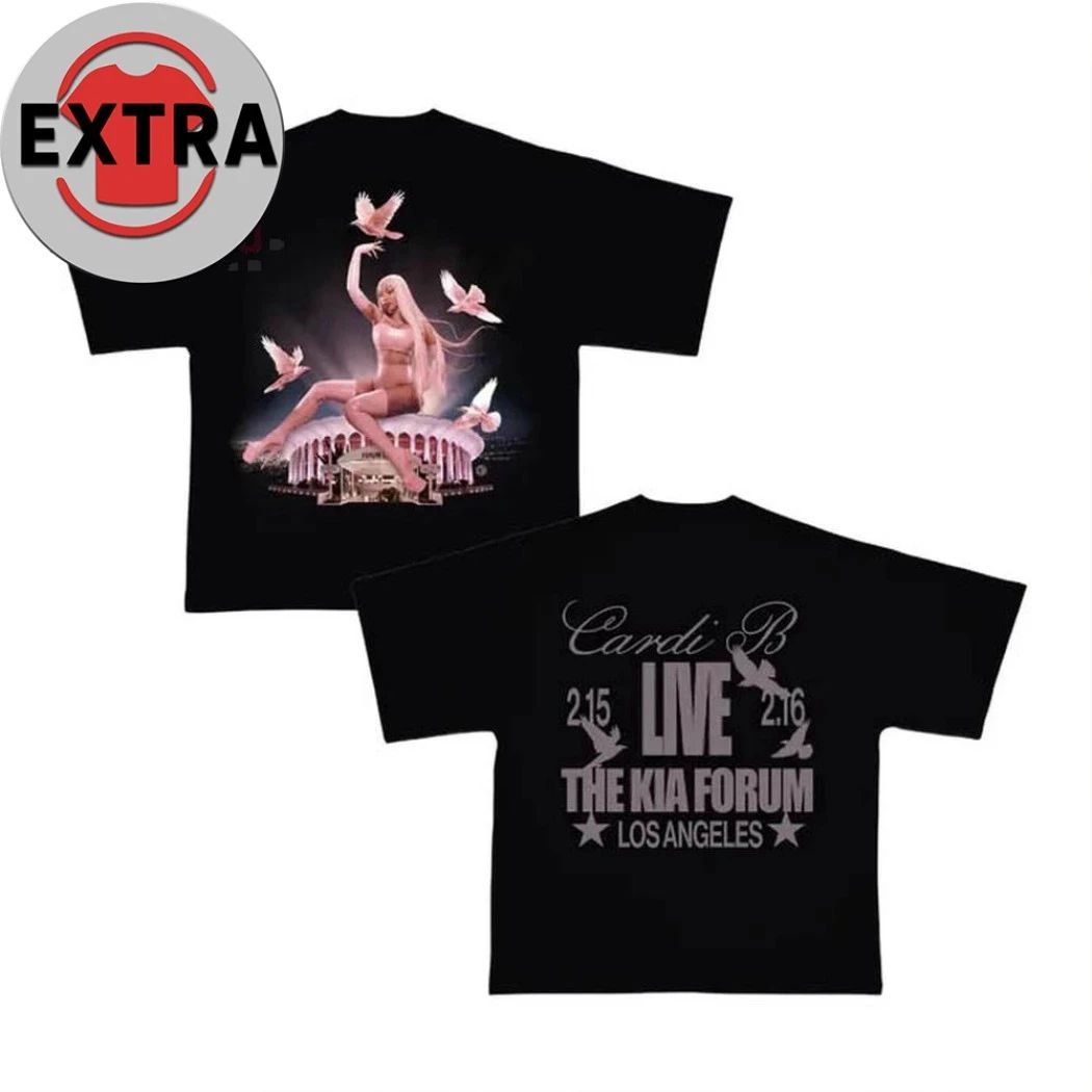 Cardi B Little Miss Dramma Tour 2026 Fan New Two Sided Shirt Unisex T-shirt, Sweatshirt, Hoodie, Long Sleeve Tee - T-Shirt, Sweatshirt, Hoodie