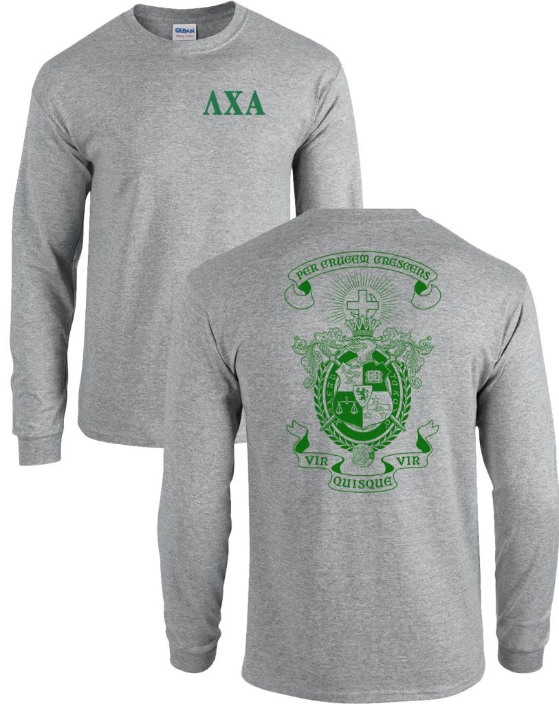 Lambda Chi Alpha Fraternity Badge Long Sleeve LXA Shirt - MANY COLORS Unisex T-shirt, Sweatshirt, Hoodie, Long Sleeve Tee - T-Shirt, Sweatshirt, Hoodie