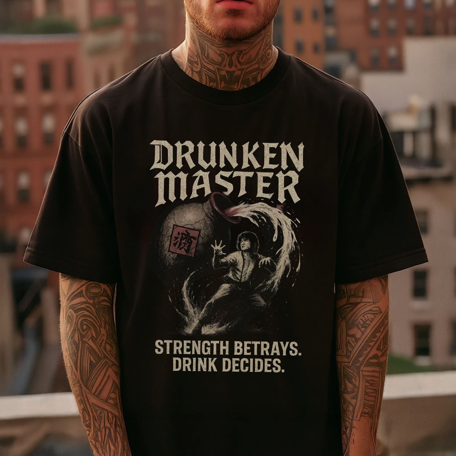 Drunken Master T-Shirt Jackie Chan Kung Fu Movie Tee Funny Gift Unisex Unisex T-shirt, Sweatshirt, Hoodie, Long Sleeve Tee - T-Shirt, Sweatshirt, Hoodie