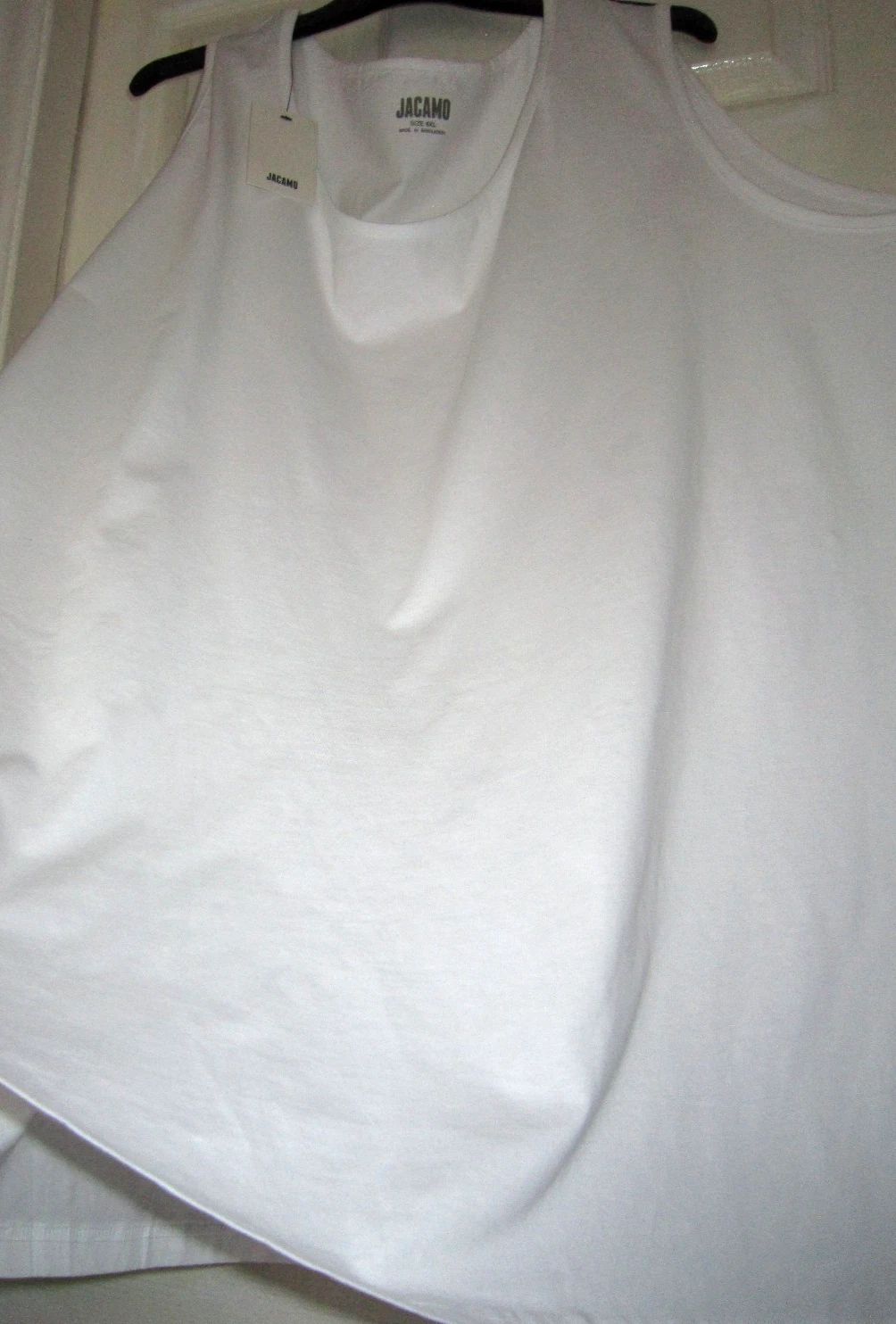 Jacamo ~ 6xl ~ BNWT ~ WHITE VEST T/SHIRT TOP ~ TALL Unisex T-shirt, Sweatshirt, Hoodie, Long Sleeve Tee - T-Shirt, Sweatshirt, Hoodie