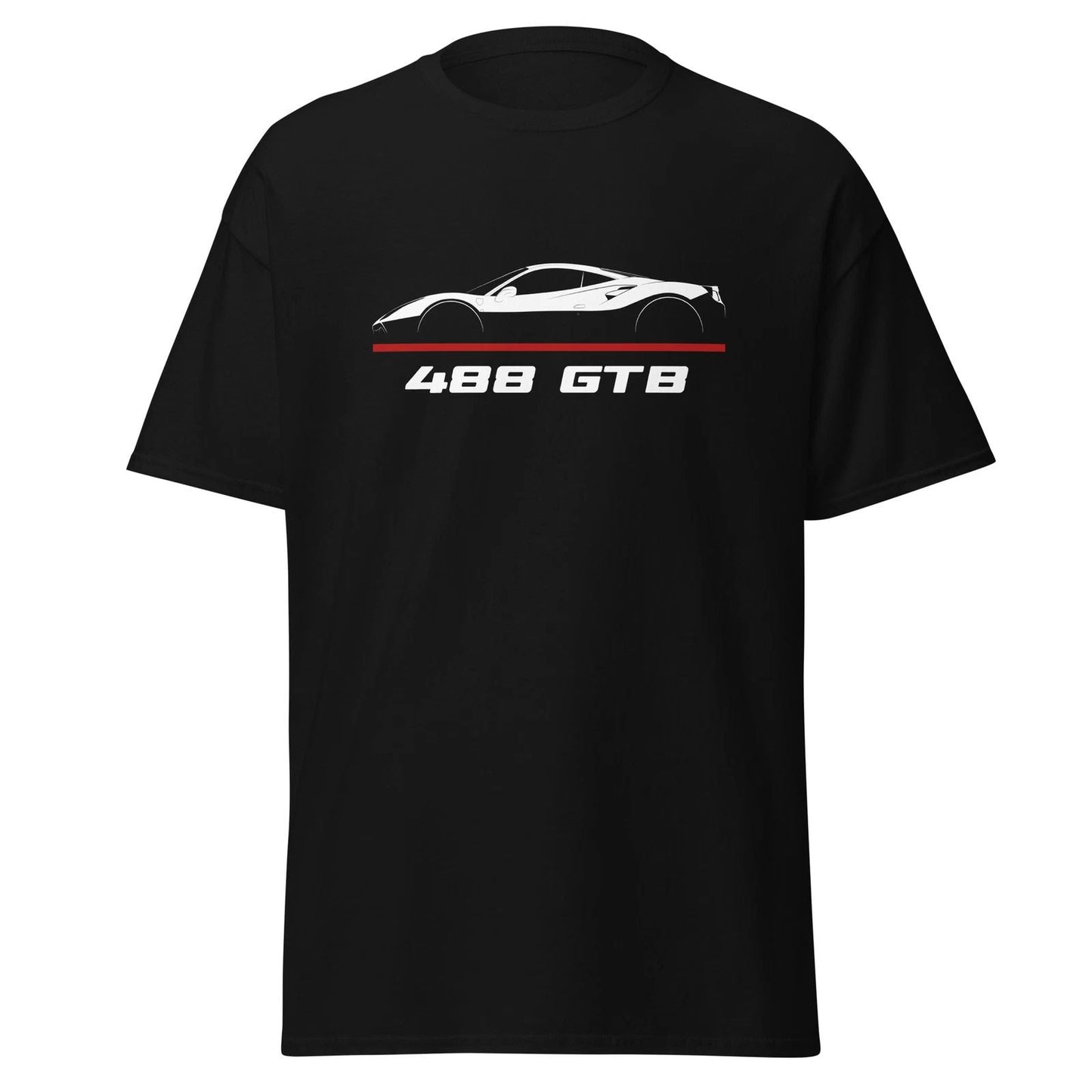 Premium T-Shirt For Ferrari 488 GTB 2015-2019 Car Fans Birthday Gift Unisex T-shirt, Sweatshirt, Hoodie, Long Sleeve Tee - T-Shirt, Sweatshirt, Hoodie
