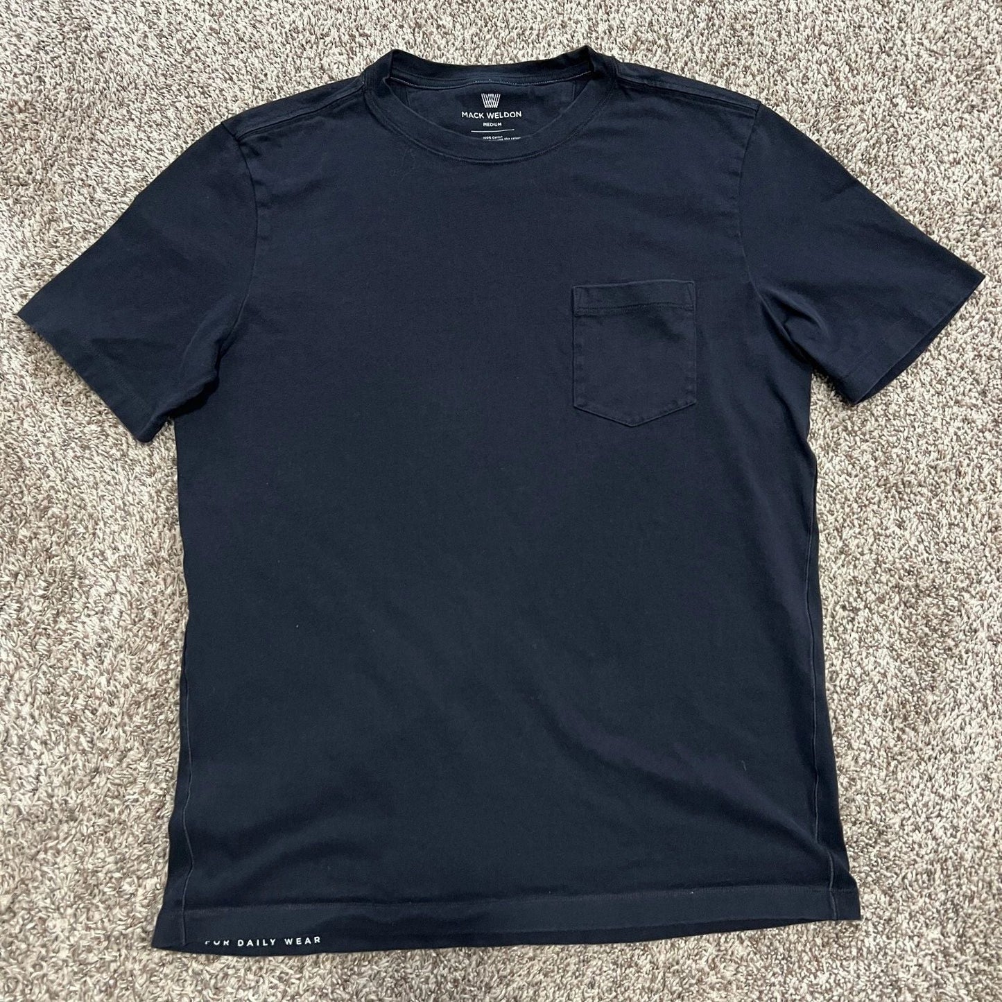 Mack Weldon T Shirt Men's Medium Black Short Sleeve Crew Neck Pocket Daily Wear Unisex T-shirt, Sweatshirt, Hoodie, Long Sleeve Tee - T-Shirt, Sweatshirt, Hoodie