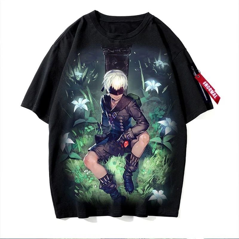 NieR: Automata cosplay anime manga T-shirt shirt undershirt polyester unisex Unisex T-shirt, Sweatshirt, Hoodie, Long Sleeve Tee - T-Shirt, Sweatshirt, Hoodie