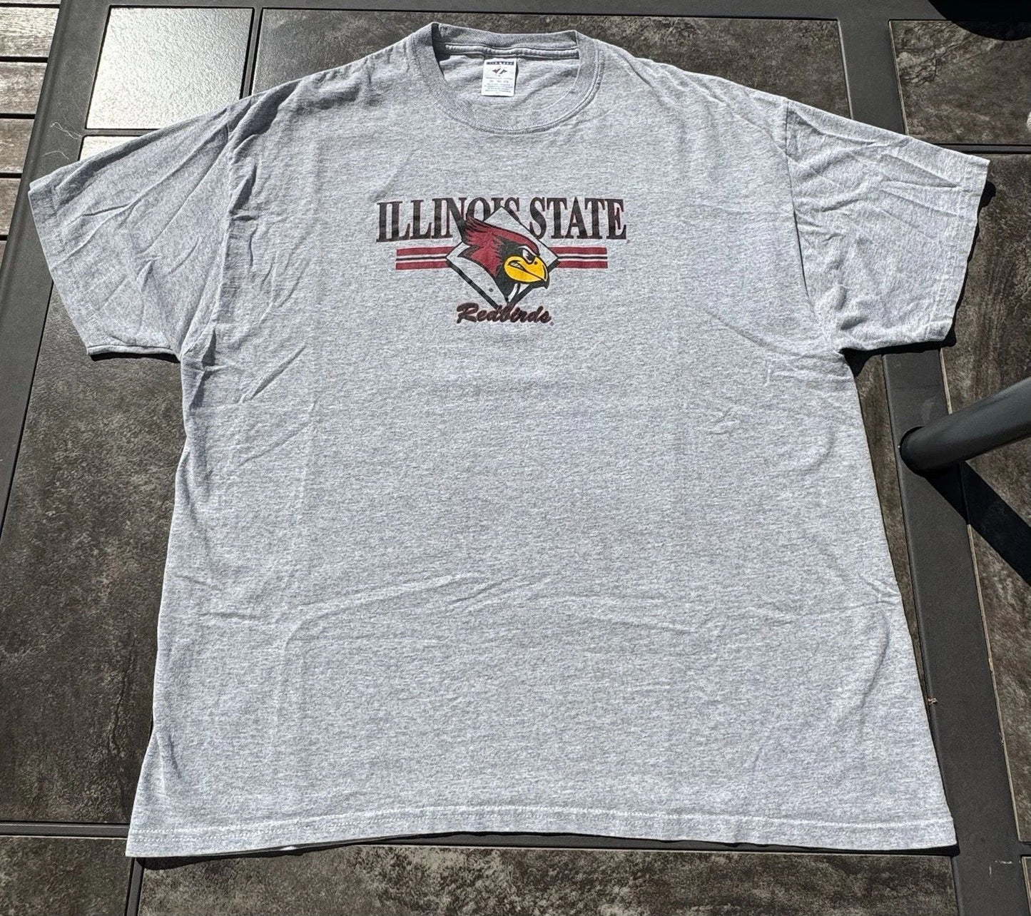 Illinois State Redbirds Vintage Heavy Soft Cotton Gray Tee T-Shirt Size 2XL XXL Unisex T-shirt, Sweatshirt, Hoodie, Long Sleeve Tee - T-Shirt, Sweatshirt, Hoodie