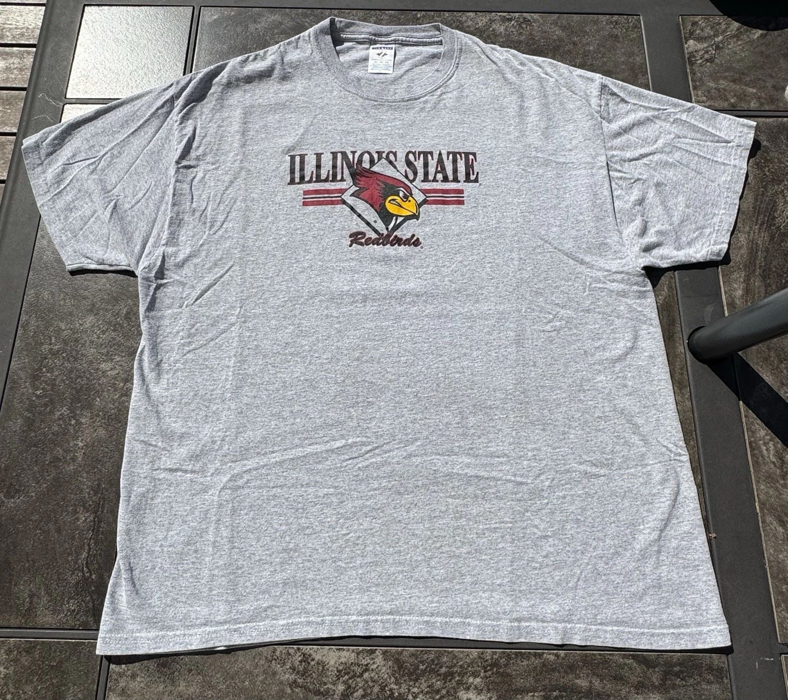 Illinois State Redbirds Vintage Heavy Soft Cotton Gray Tee T-Shirt Size 2XL XXL Unisex T-shirt, Sweatshirt, Hoodie, Long Sleeve Tee - T-Shirt, Sweatshirt, Hoodie