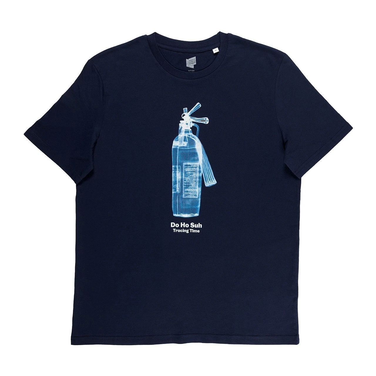 Do Ho Suh Fire Extinguisher Navy Blue Cotton T-Shirt  XS - L (WITH TEXT) Unisex T-shirt, Sweatshirt, Hoodie, Long Sleeve Tee - T-Shirt, Sweatshirt, Hoodie