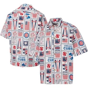 Chicago Cubs All-American Celebration Hawaiian Shirt Unisex T-shirt, Sweatshirt, Hoodie, Long Sleeve Tee - T-Shirt, Sweatshirt, Hoodie