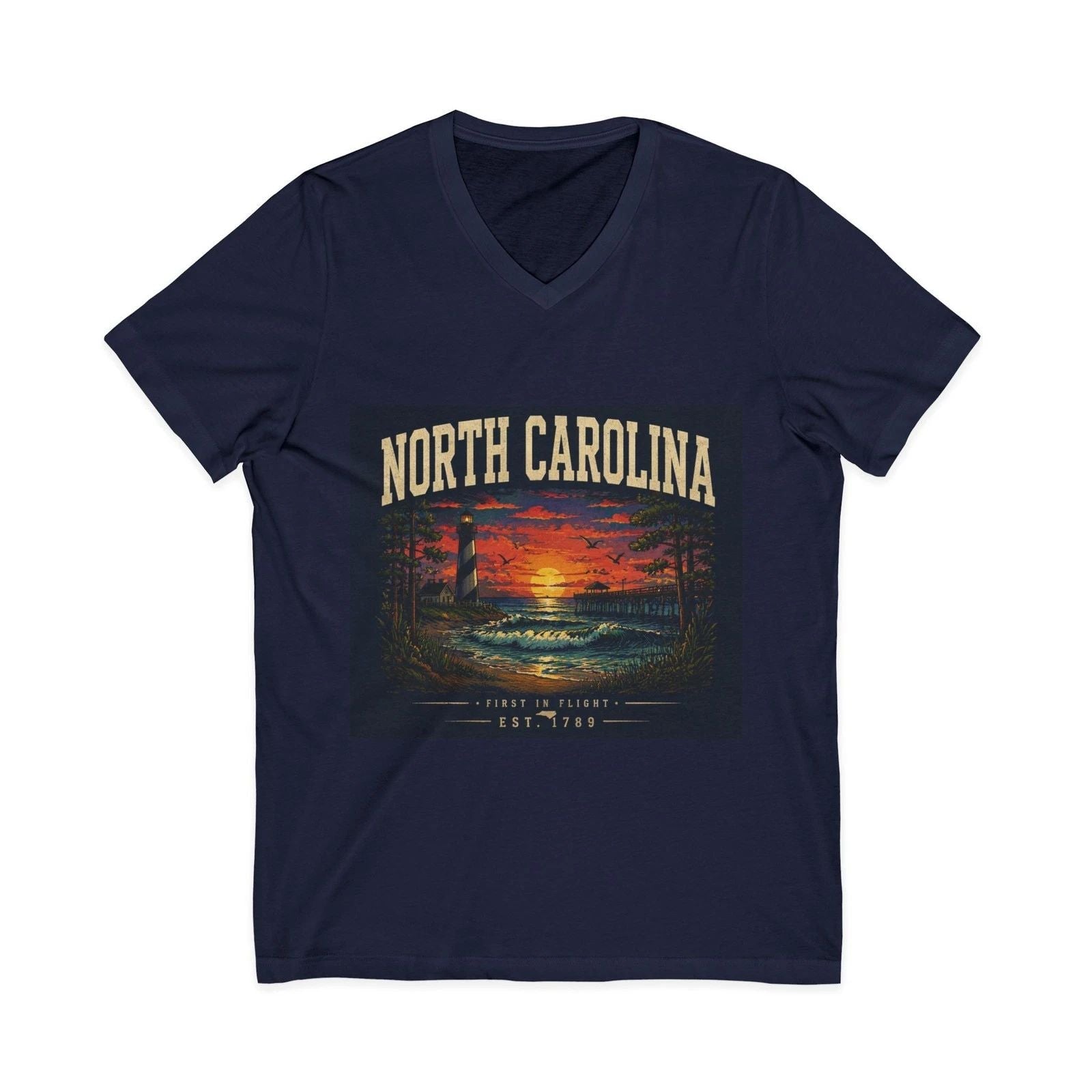 Unisex Jersey Short Sleeve V-Neck Tee Unisex T-shirt, Sweatshirt, Hoodie, Long Sleeve Tee - T-Shirt, Sweatshirt, Hoodie