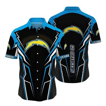 Los Angeles Chargers Electric Surge Hawaiian Shirt Unisex T-shirt, Sweatshirt, Hoodie, Long Sleeve Tee - T-Shirt, Sweatshirt, Hoodie
