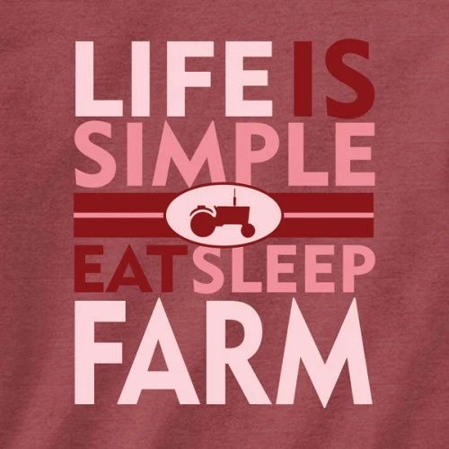 Farm T-shirt S M L XL 2XL Simple Life Unisex Gildan Cotton Blend Nature Unisex T-shirt, Sweatshirt, Hoodie, Long Sleeve Tee - T-Shirt, Sweatshirt, Hoodie