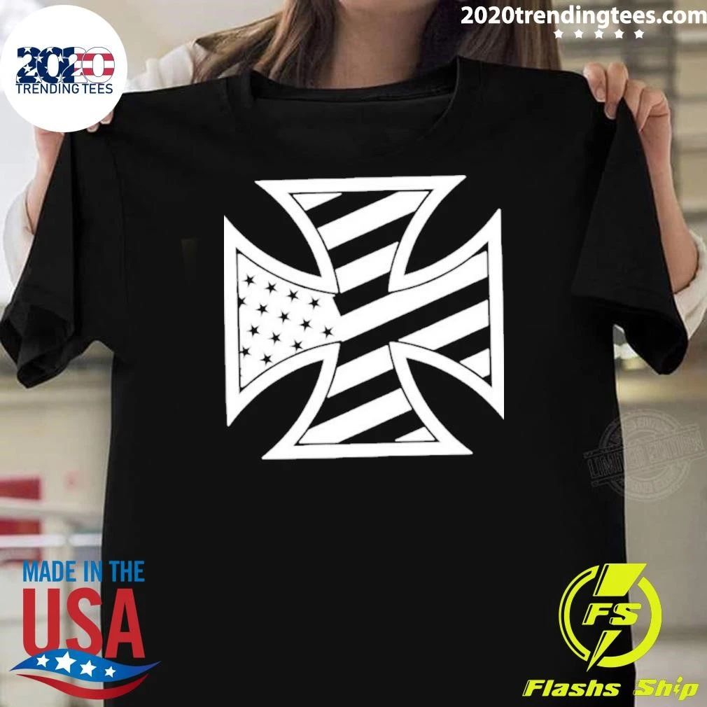 American Iron Cross Shirt Unisex T-shirt, Sweatshirt, Hoodie, Long Sleeve Tee - T-Shirt, Sweatshirt, Hoodie