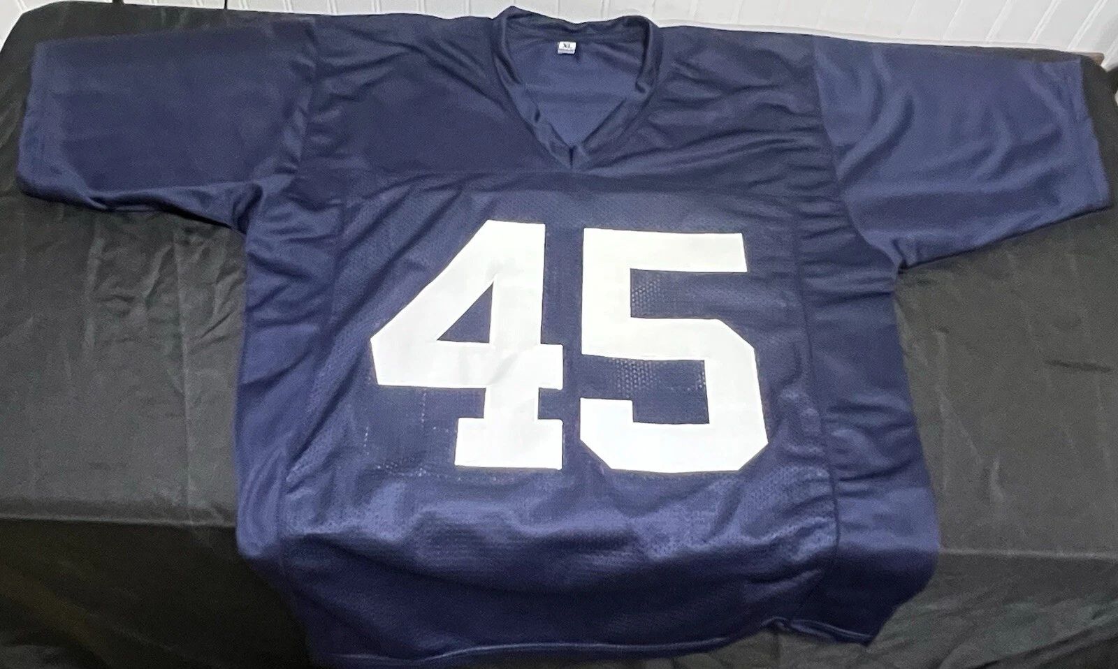 Rudy Ruettiger Signed Blue Custom Jersey ND Fighting Irish JSA Unisex T-shirt, Sweatshirt, Hoodie, Long Sleeve Tee - T-Shirt, Sweatshirt, Hoodie