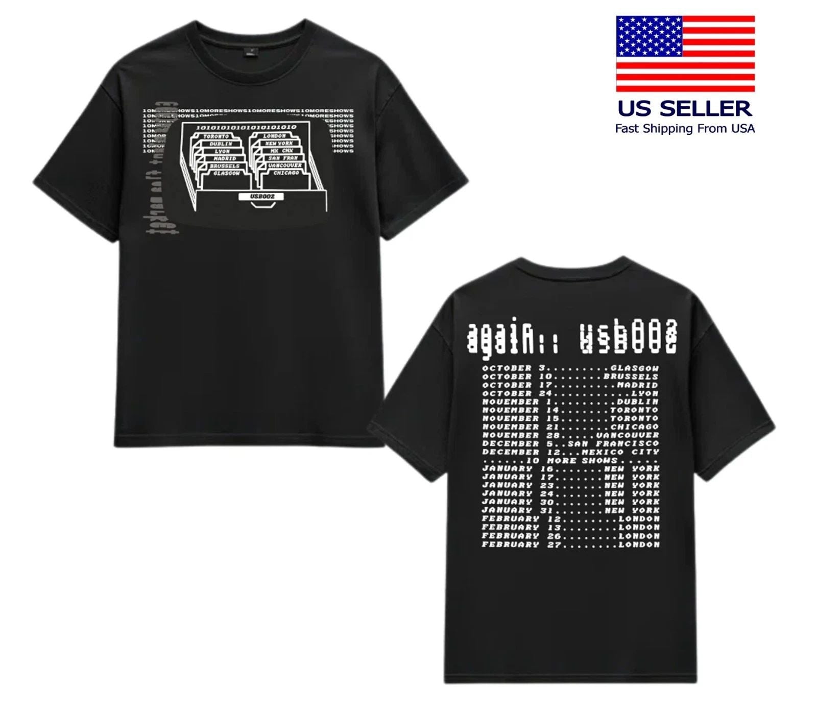 Fred Again "USB 002" 2026 Tour New York 26 Merch T-Shirt Unisex T-shirt, Sweatshirt, Hoodie, Long Sleeve Tee - T-Shirt, Sweatshirt, Hoodie