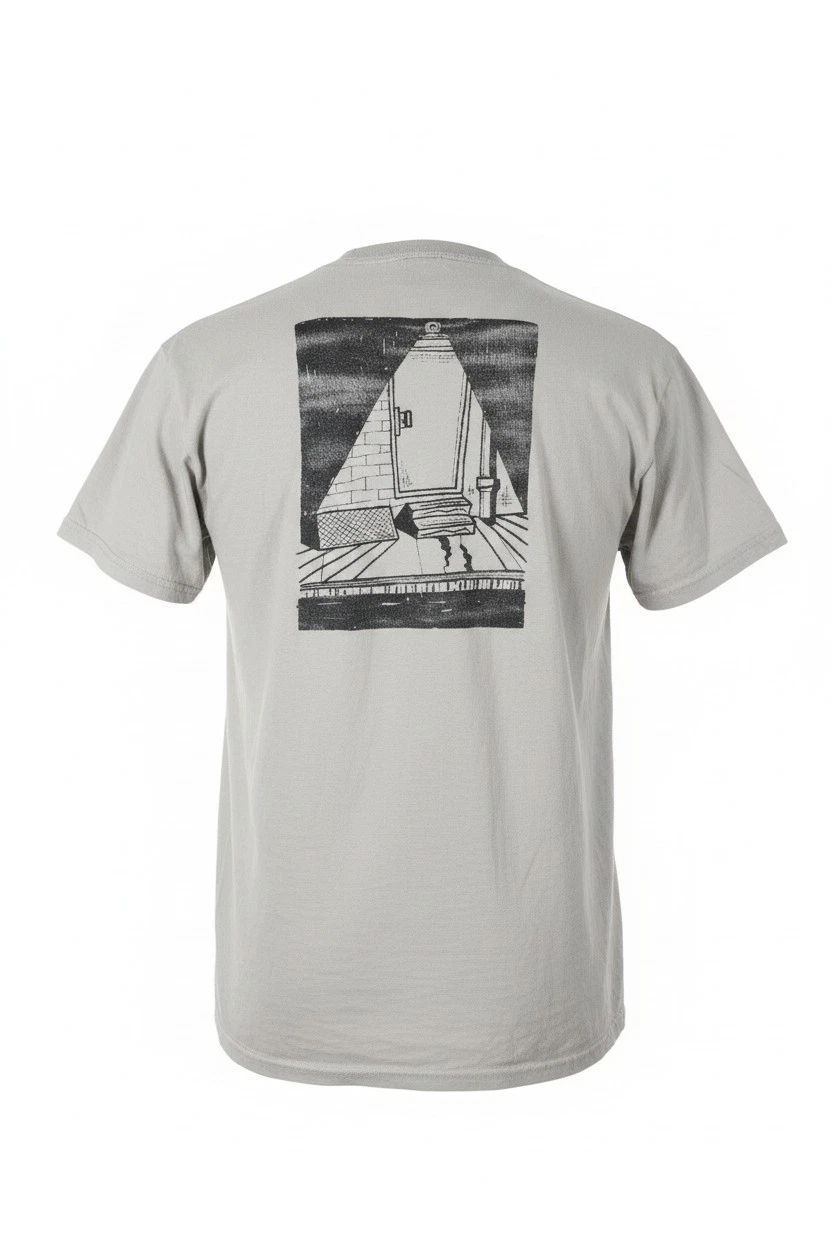 Men's Gray Cotton Short Sleeve Crew Neck Artistic Graphic Print T-Shirt Size S Unisex T-shirt, Sweatshirt, Hoodie, Long Sleeve Tee - T-Shirt, Sweatshirt, Hoodie