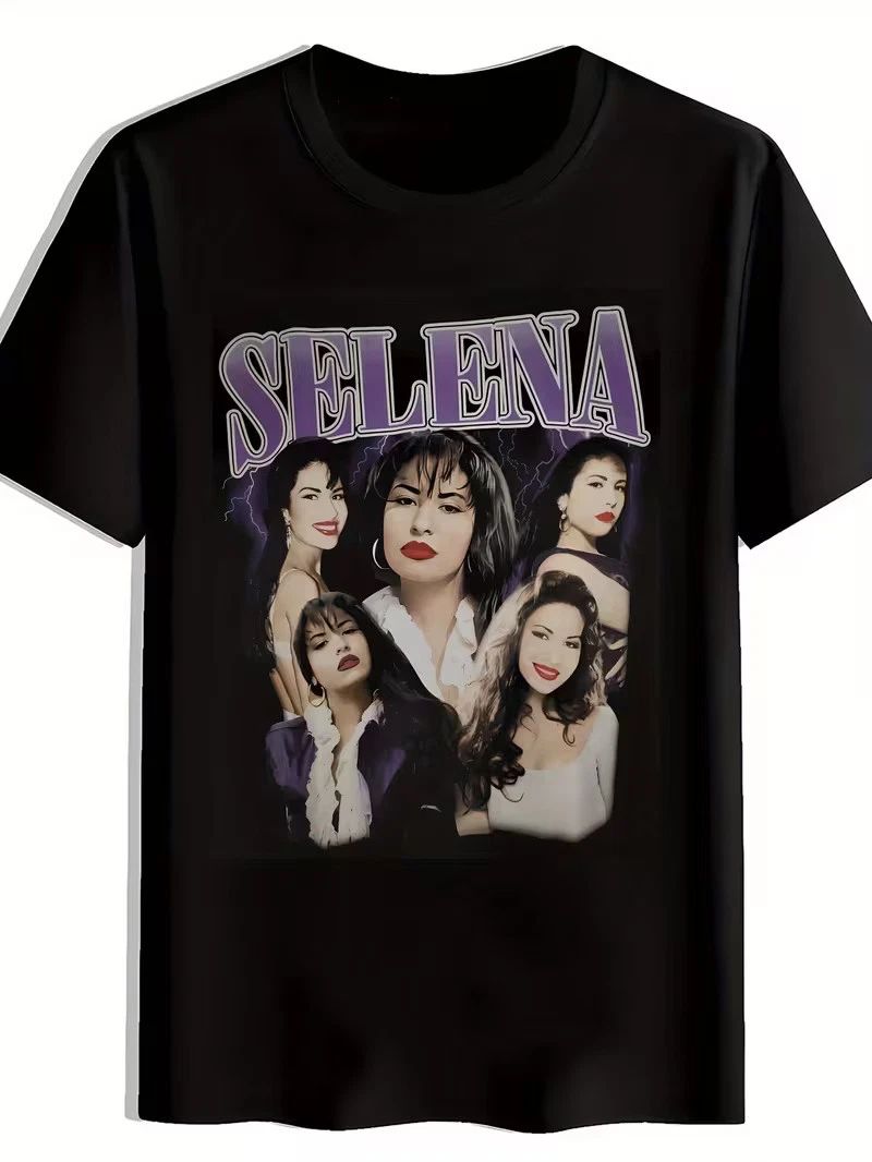 SELENA Lightning Bolt Graphic Men'S Casual T-Shirt - Black Crew Neck Tee with Vi Unisex T-shirt, Sweatshirt, Hoodie, Long Sleeve Tee - T-Shirt, Sweatshirt, Hoodie
