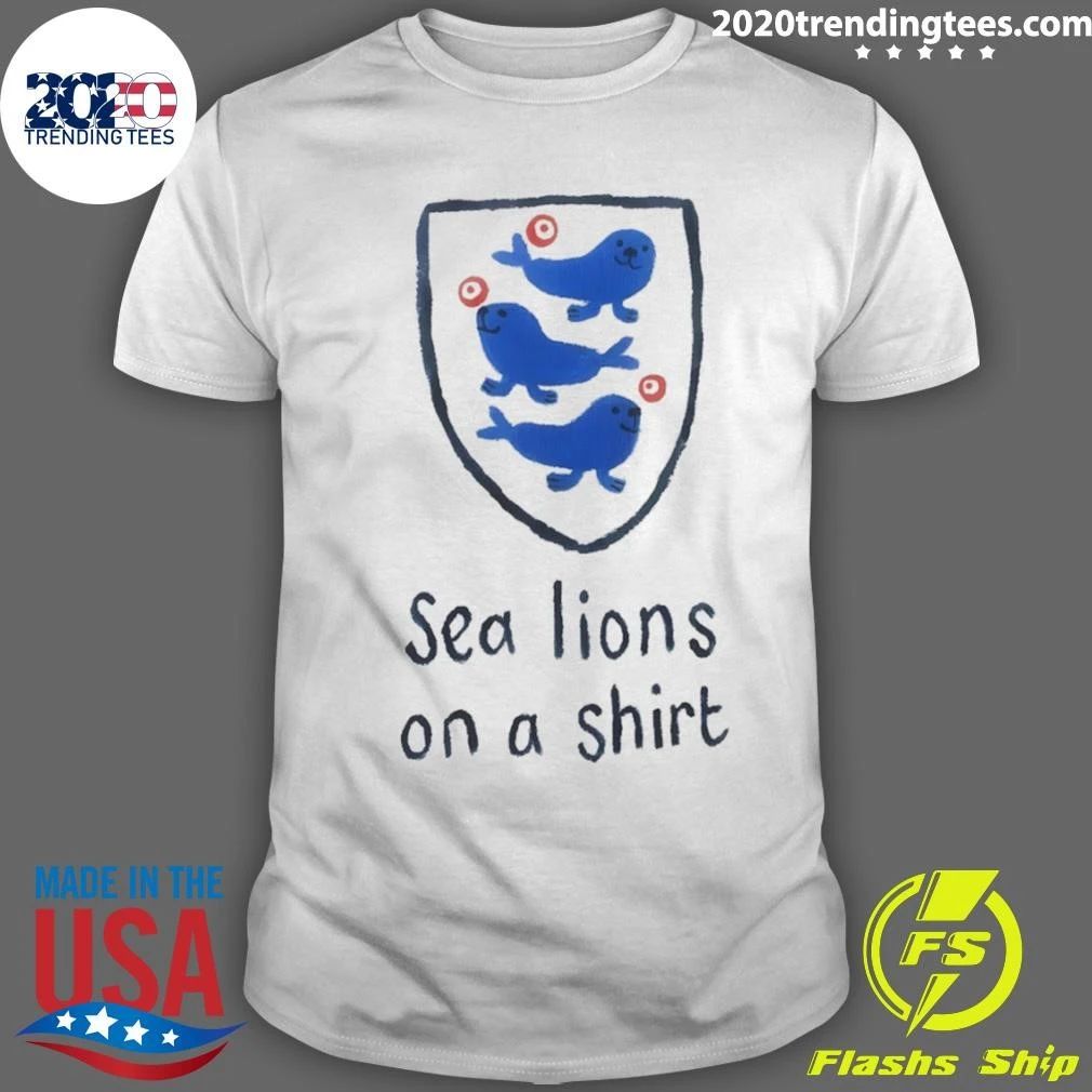England National Football Sea Lions On A Shirt Unisex T-shirt, Sweatshirt, Hoodie, Long Sleeve Tee - T-Shirt, Sweatshirt, Hoodie