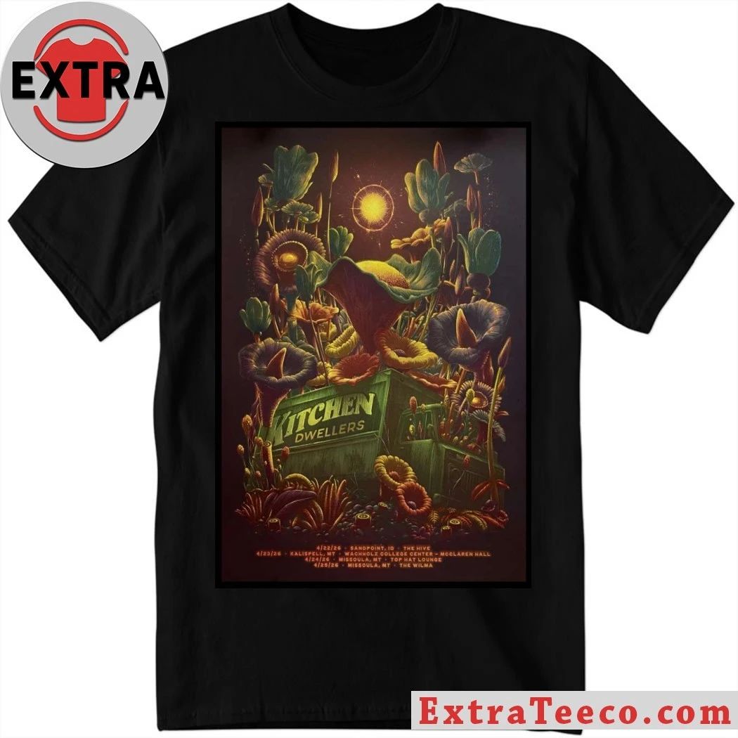 Kitchen Dwellers Spring 2026 Shows Poster T-Shirt Unisex T-shirt, Sweatshirt, Hoodie, Long Sleeve Tee - T-Shirt, Sweatshirt, Hoodie