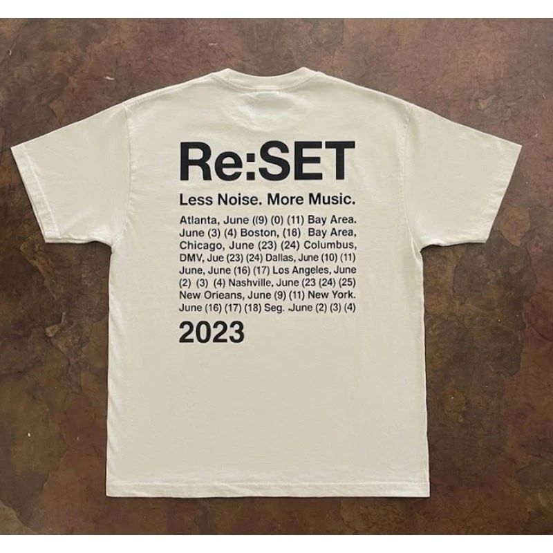 NEW Re:SET 2023 Concert Tour Shirt - XL - boygenius Steve Lacy LCD Soundsystem Unisex T-shirt, Sweatshirt, Hoodie, Long Sleeve Tee - T-Shirt, Sweatshirt, Hoodie