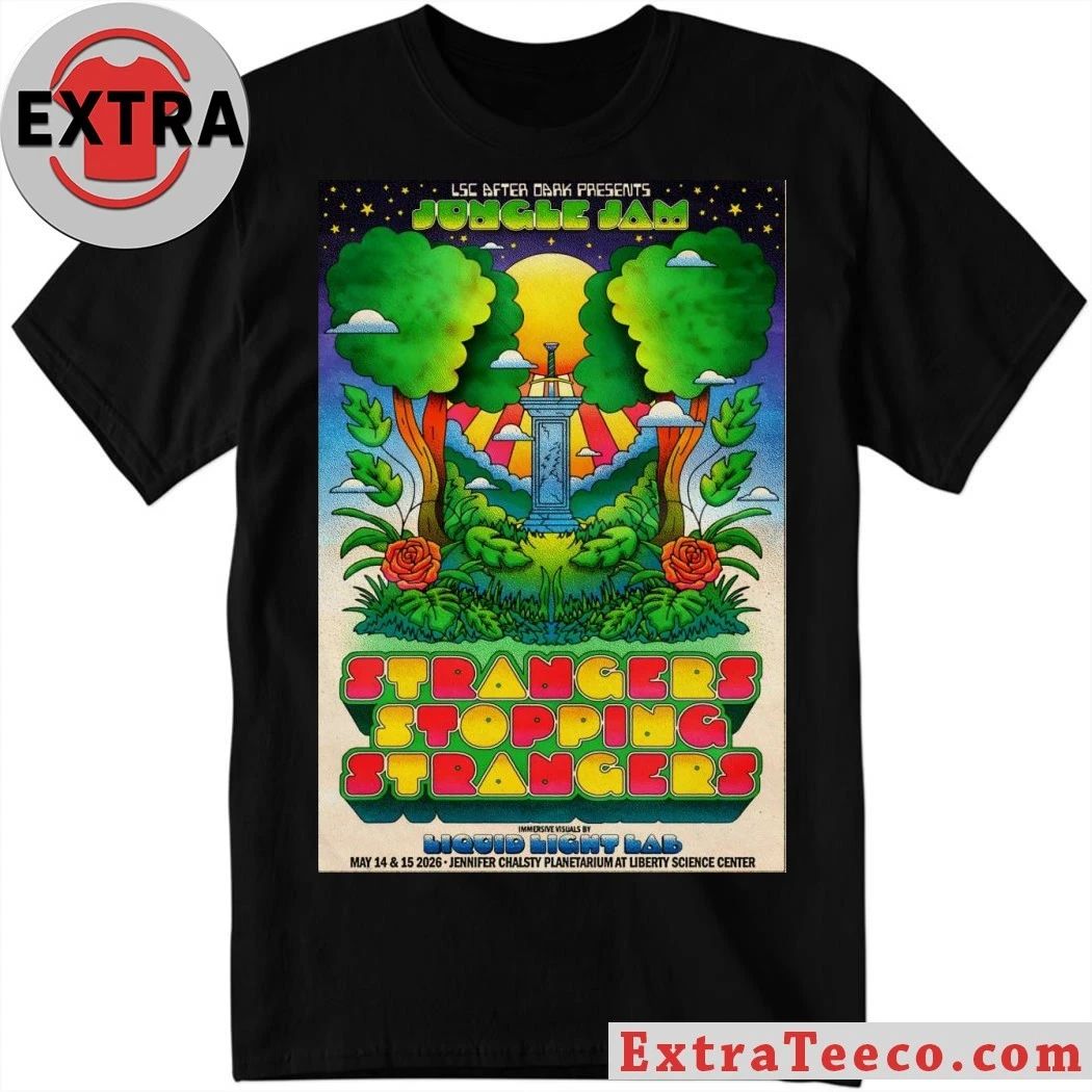 Strangers Stopping Strangers Tour Jersey City NJ On May 14-15 2026 Poster Shirt Unisex T-shirt, Sweatshirt, Hoodie, Long Sleeve Tee - T-Shirt, Sweatshirt, Hoodie