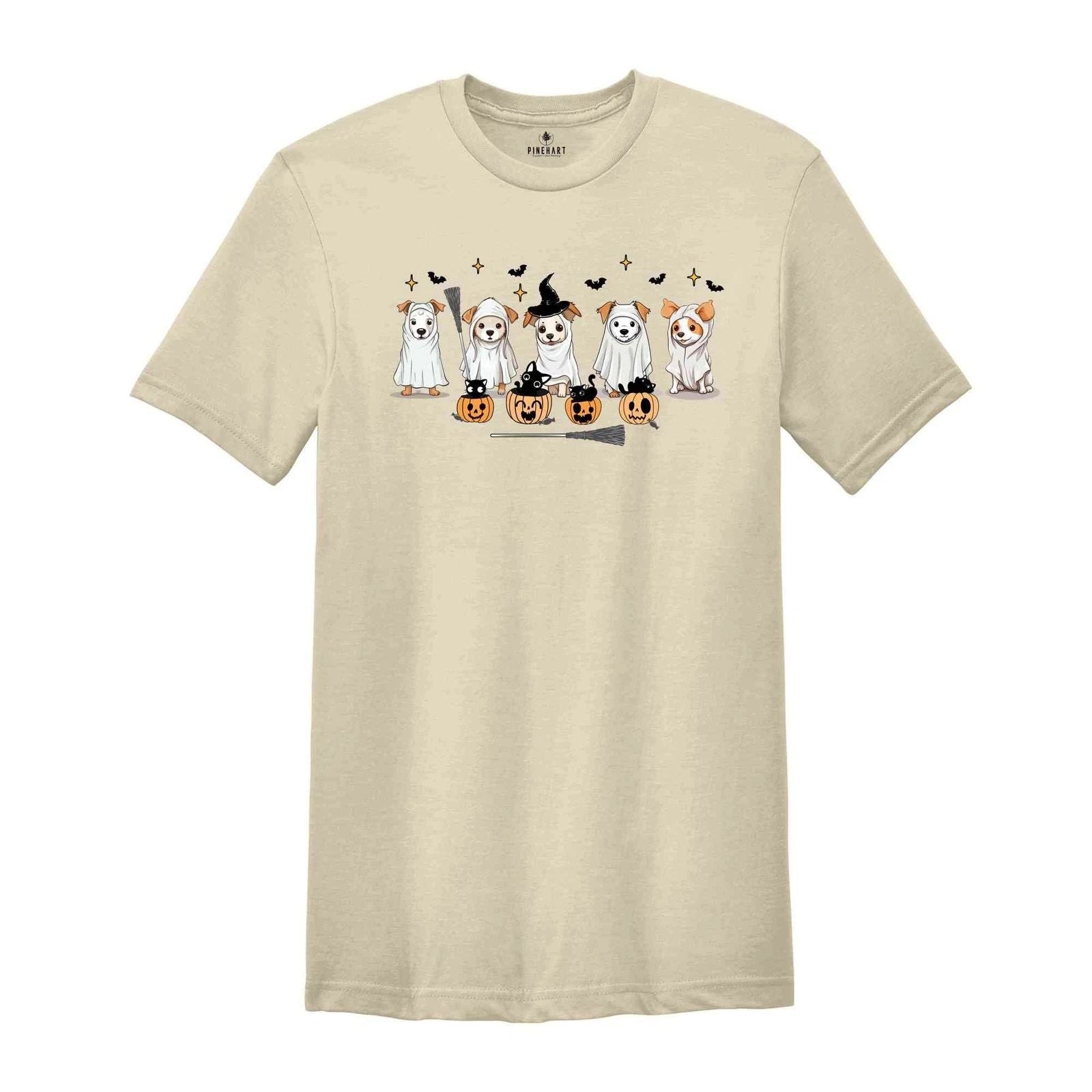 Cute Ghost Dog Shirt, Dog Lover Shirt, Spooky Dogs Shirt, Spooky Season Shirt, D Unisex T-shirt, Sweatshirt, Hoodie, Long Sleeve Tee - T-Shirt, Sweatshirt, Hoodie