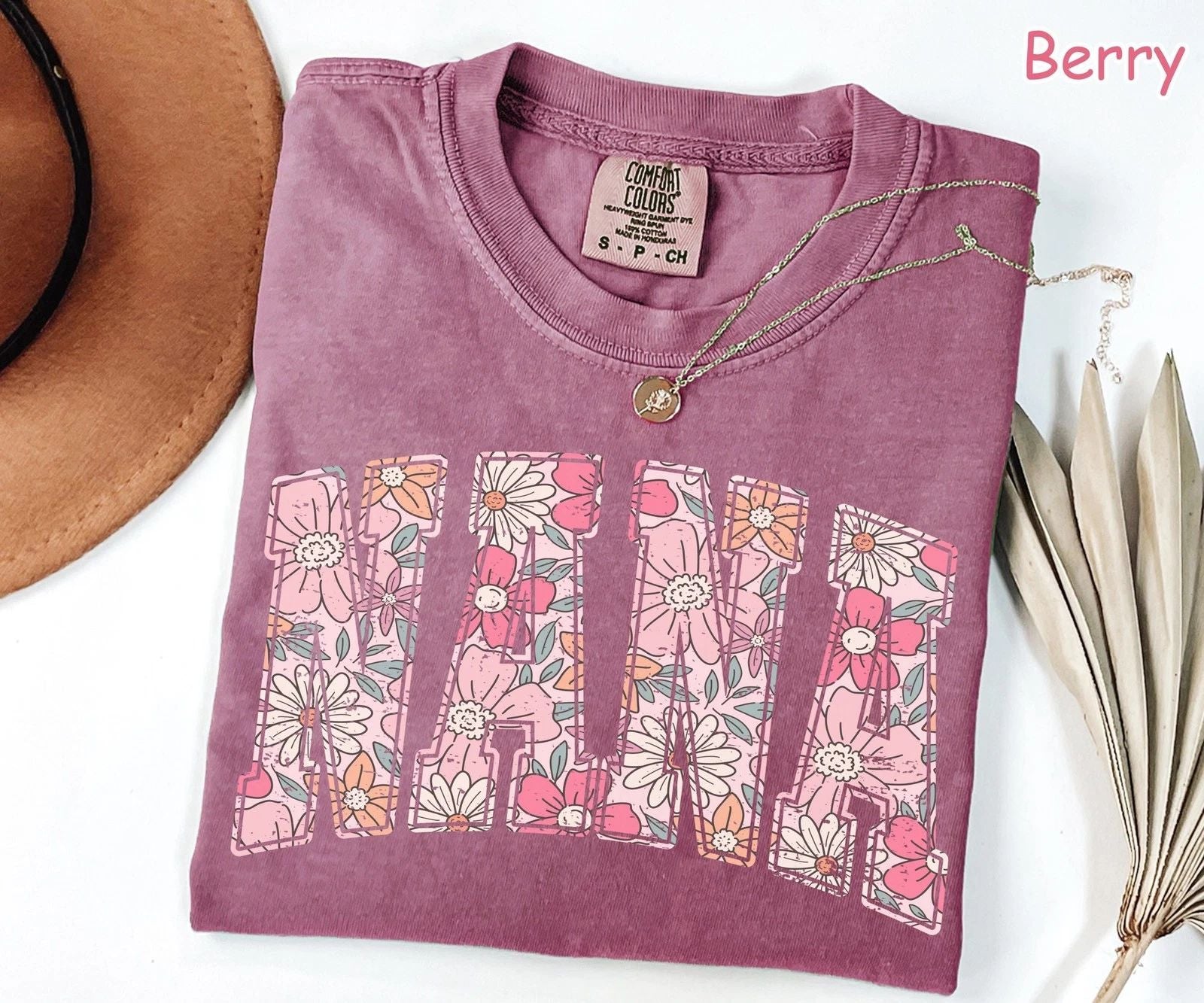 Comfort Colors  Boho Floral Nana Shirt  Trendy Nana Spring T-Shirt  Cute Nana Unisex T-shirt, Sweatshirt, Hoodie, Long Sleeve Tee - T-Shirt, Sweatshirt, Hoodie