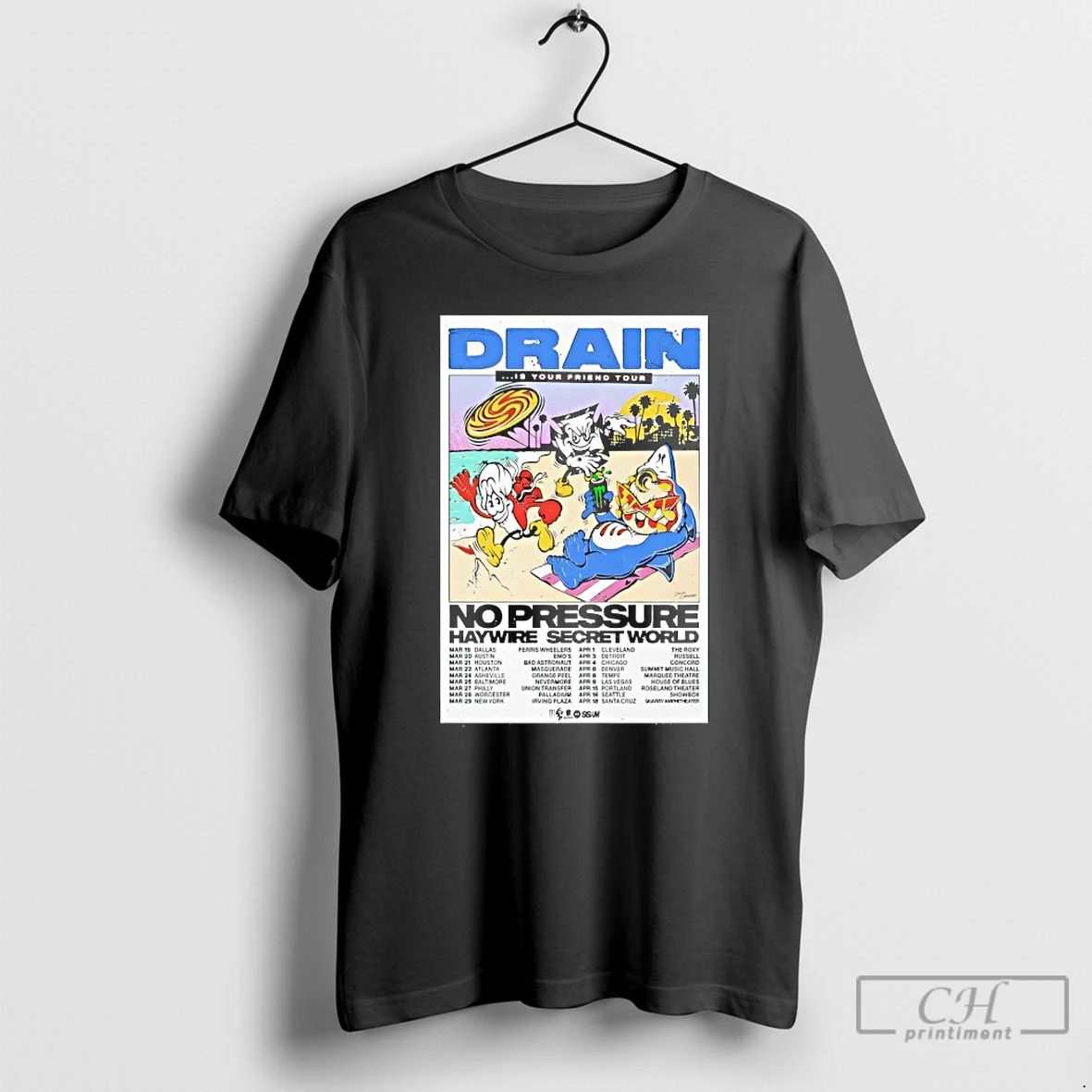 Premium Drain Is Your Friend Tour 2026 T Shirts Unisex T-shirt, Sweatshirt, Hoodie, Long Sleeve Tee - T-Shirt, Sweatshirt, Hoodie