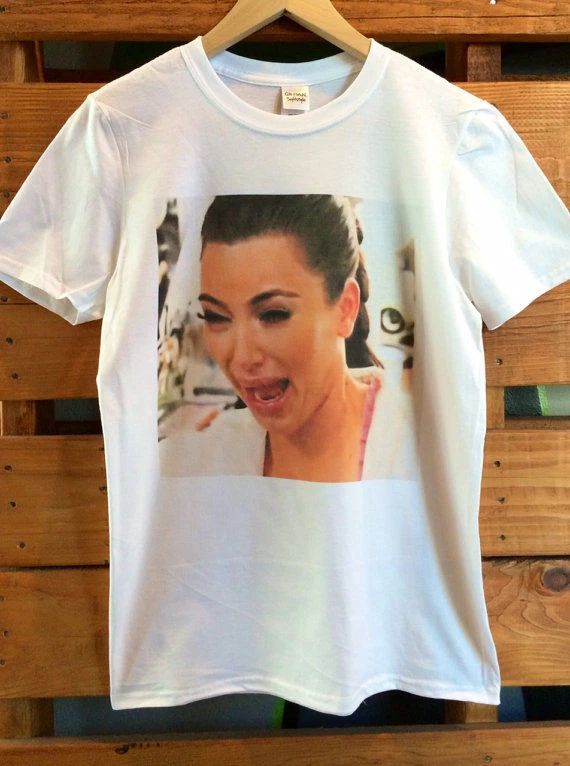 Kim Kardashian Crying T-Shirt Unisex T-shirt, Sweatshirt, Hoodie, Long Sleeve Tee - T-Shirt, Sweatshirt, Hoodie