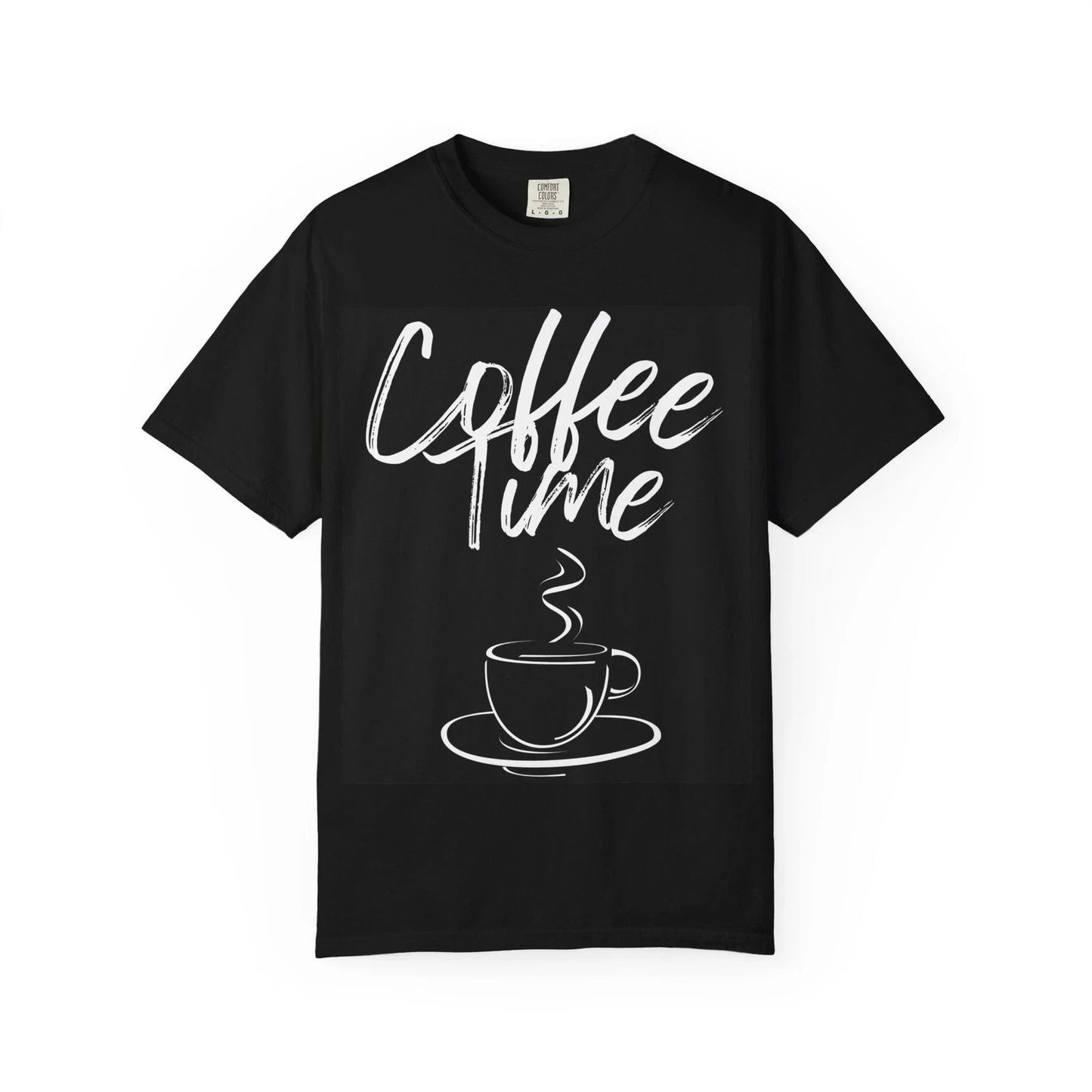Coffee Time TShirt - Comfort Colors  Casual Graphic Tee with Cup Illustration Unisex T-shirt, Sweatshirt, Hoodie, Long Sleeve Tee - T-Shirt, Sweatshirt, Hoodie