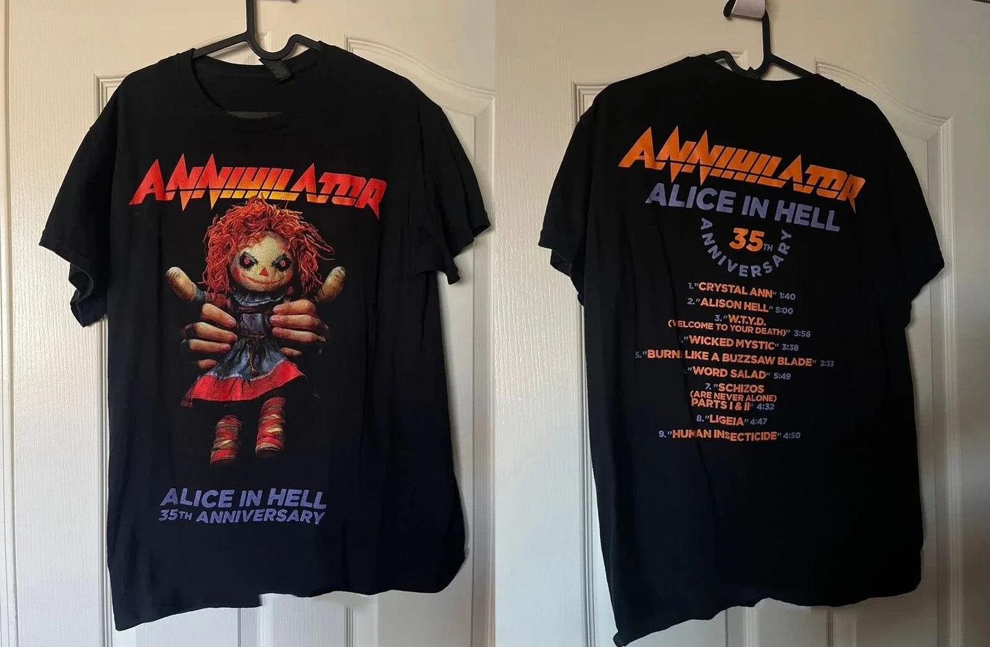 Annihilator Alice In Hell 35th Anniversary Unisex T Shirt Full Size S-5XL US2042 Unisex T-shirt, Sweatshirt, Hoodie, Long Sleeve Tee - T-Shirt, Sweatshirt, Hoodie