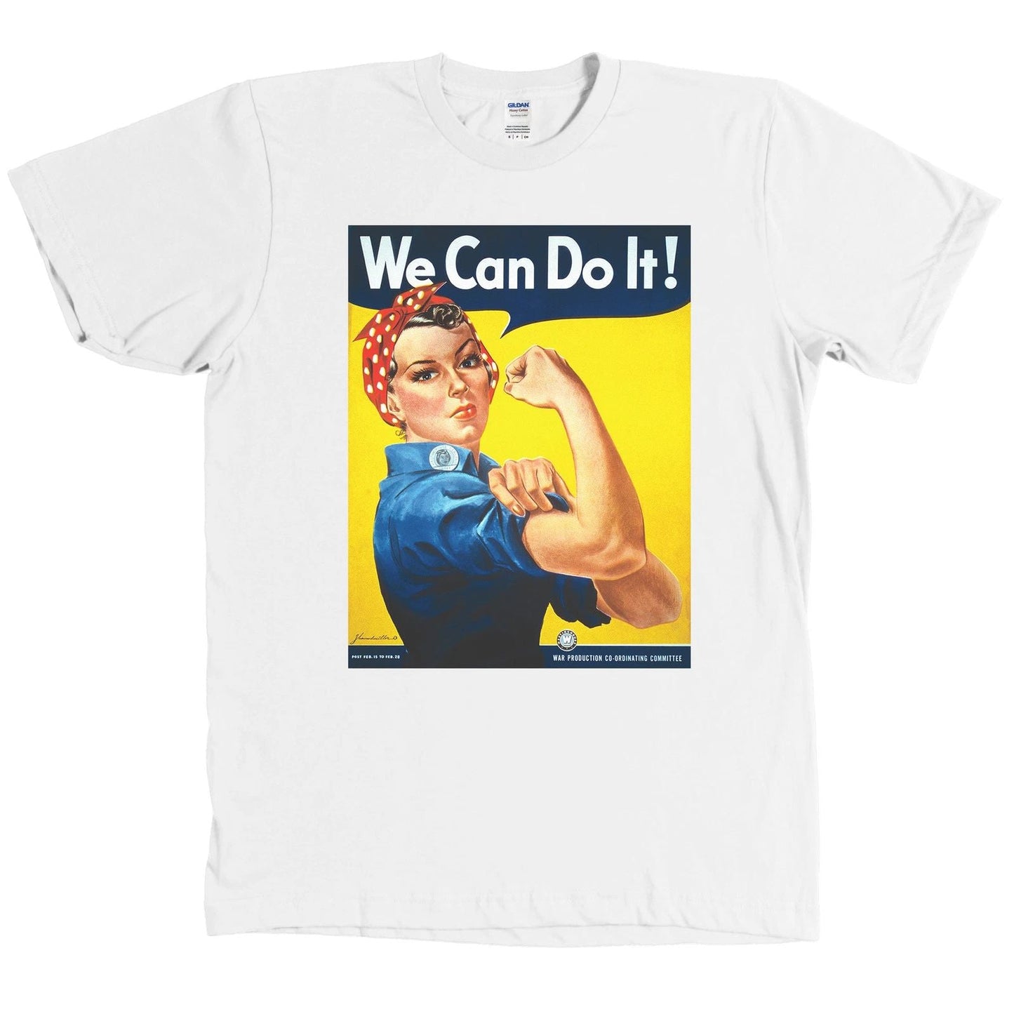 We Can Do It! Rosie the Riveter American Wartime Propaganda Shirt WWII Tee NEW Unisex T-shirt, Sweatshirt, Hoodie, Long Sleeve Tee - T-Shirt, Sweatshirt, Hoodie
