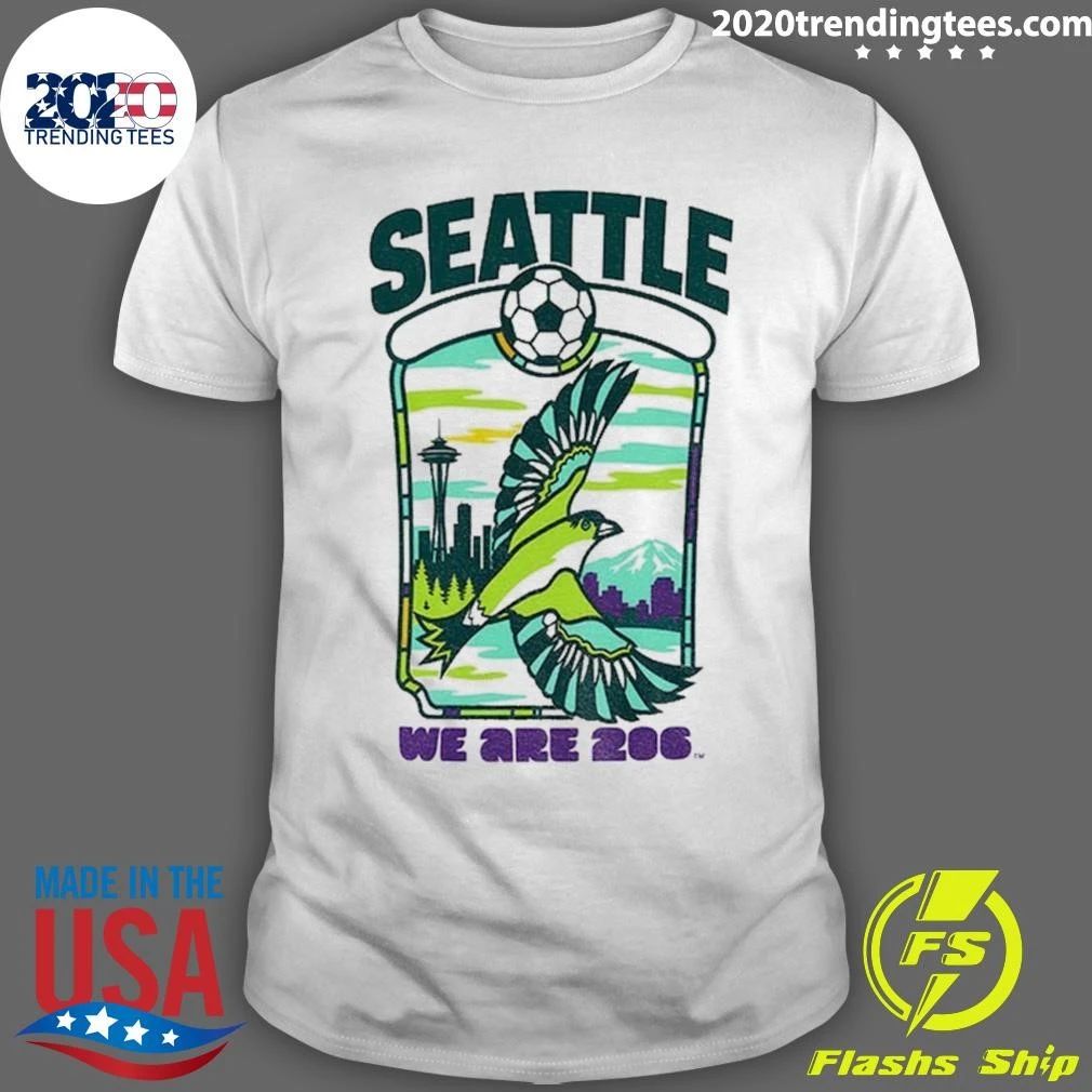Seattle Host City World Cup 2026 Soccer We Are 206 Shirt Unisex T-shirt, Sweatshirt, Hoodie, Long Sleeve Tee - T-Shirt, Sweatshirt, Hoodie