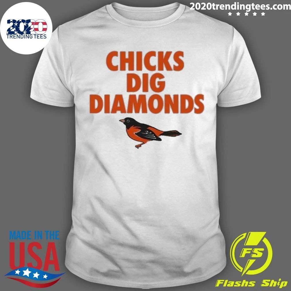 Chicks Dig Diamonds Shirt Unisex T-shirt, Sweatshirt, Hoodie, Long Sleeve Tee - T-Shirt, Sweatshirt, Hoodie