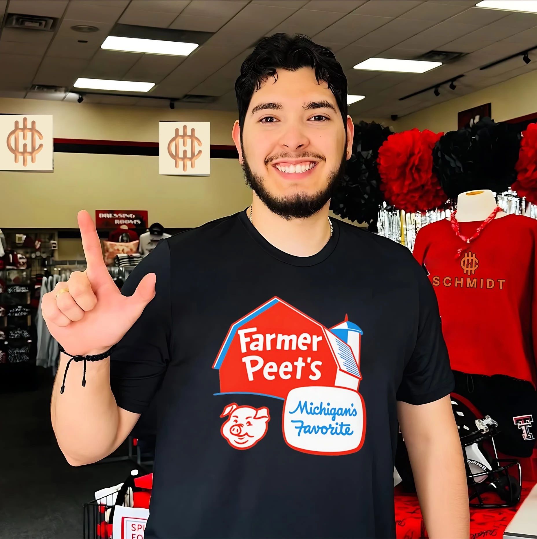 Farmer Peets logo Michigans favorite retro shirt Unisex T-shirt, Sweatshirt, Hoodie, Long Sleeve Tee - T-Shirt, Sweatshirt, Hoodie