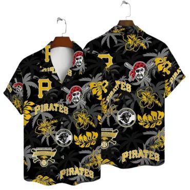 Pittsburgh Pirates Tropical Vibe Hawaiian Shirt Unisex T-shirt, Sweatshirt, Hoodie, Long Sleeve Tee - T-Shirt, Sweatshirt, Hoodie
