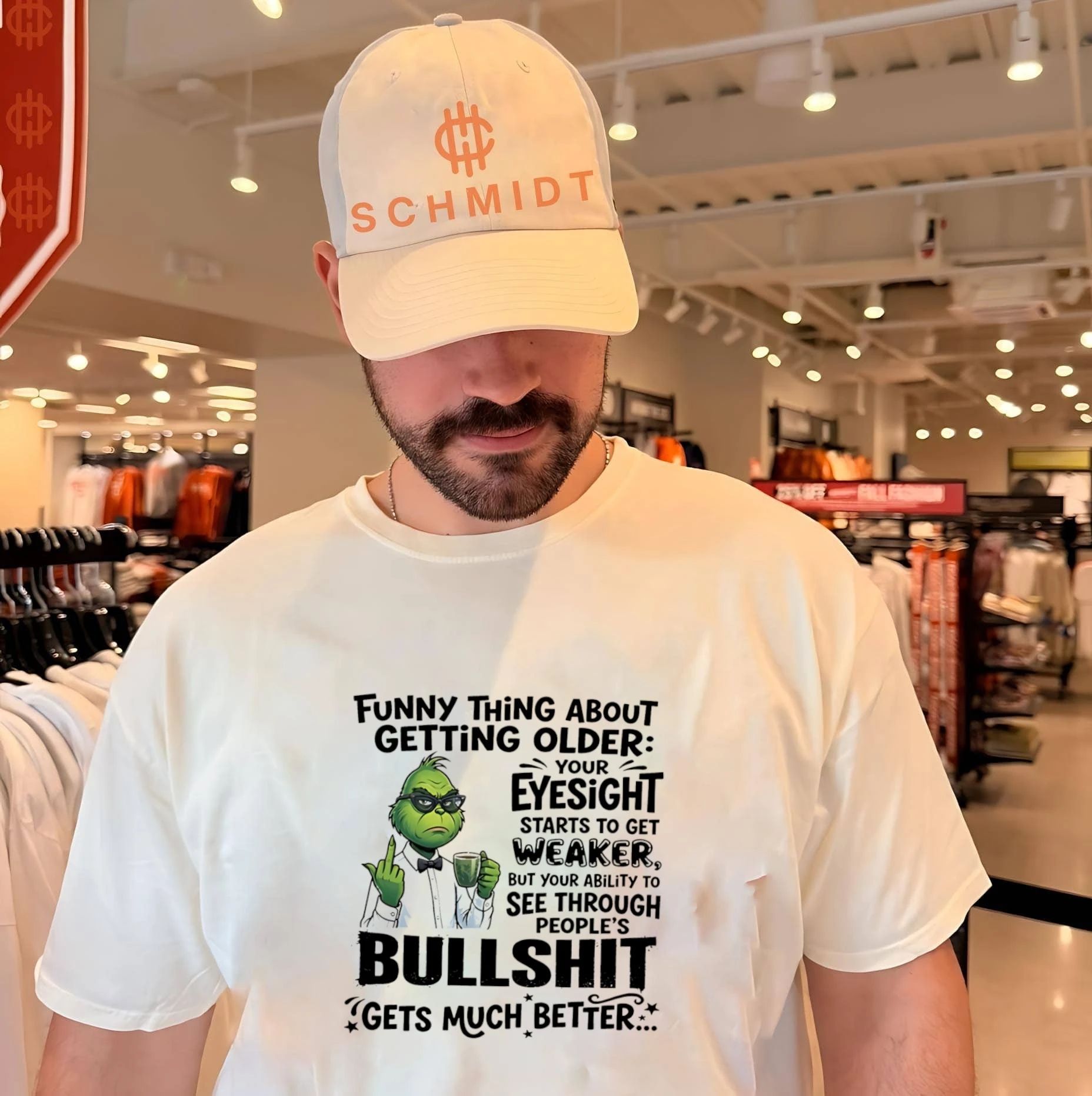 Grinch funny thing about getting older your eyesight starts to get weaker shirt Unisex T-shirt, Sweatshirt, Hoodie, Long Sleeve Tee - T-Shirt, Sweatshirt, Hoodie