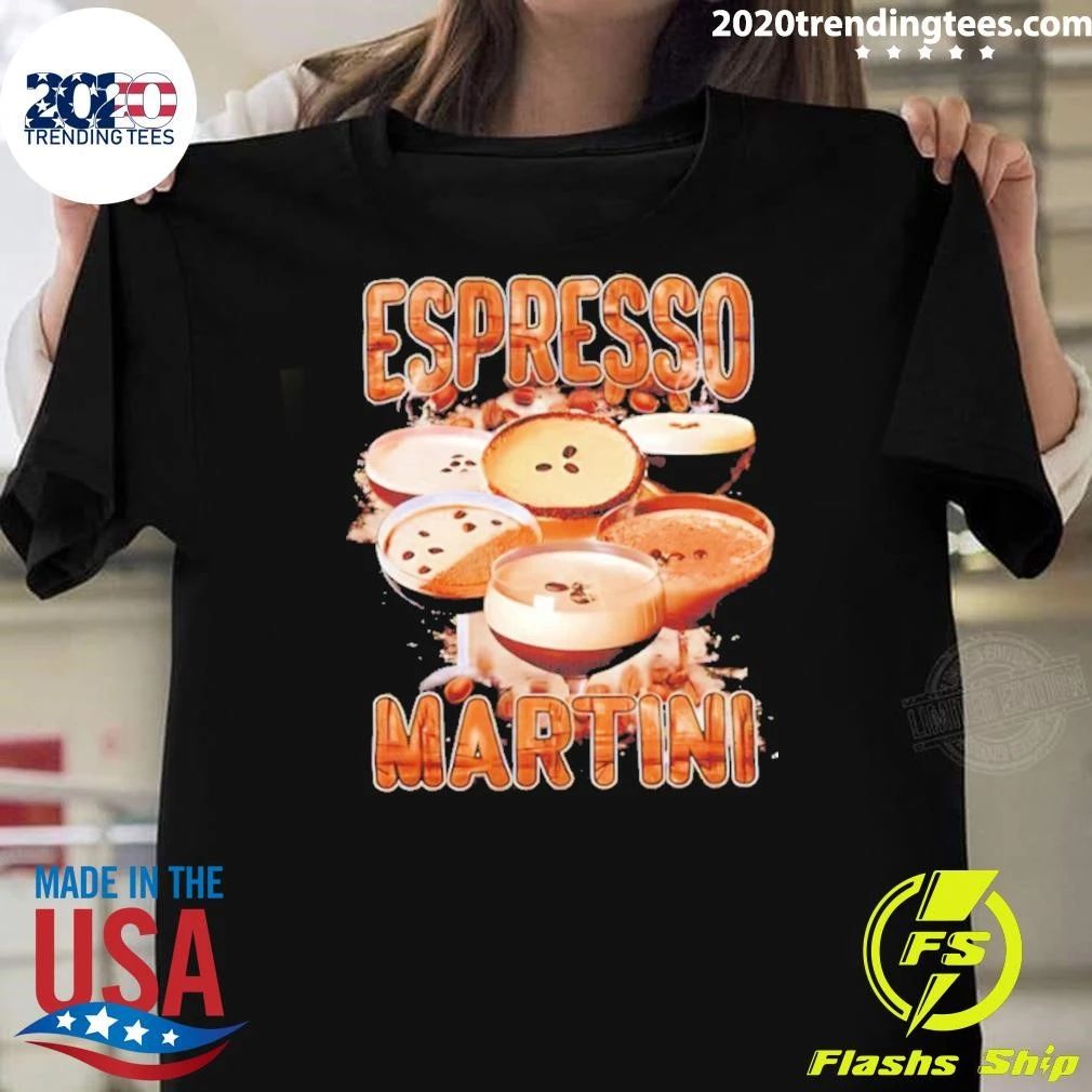 Espresso Martini Collage Bootleg Graphic Shirt Unisex T-shirt, Sweatshirt, Hoodie, Long Sleeve Tee - T-Shirt, Sweatshirt, Hoodie