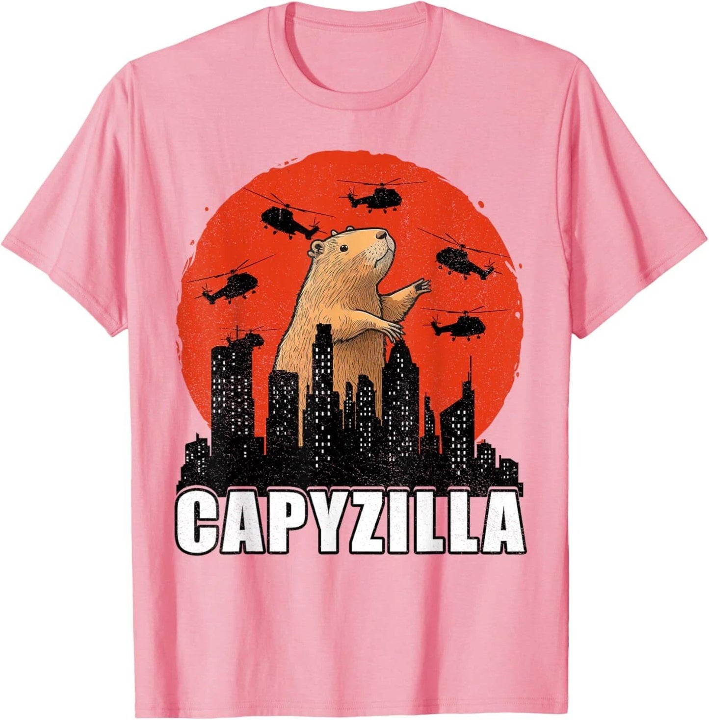 Capybara Shirt Funny Capybara Rodent Capyzilla Funny T-Shirt Unisex T-shirt, Sweatshirt, Hoodie, Long Sleeve Tee - T-Shirt, Sweatshirt, Hoodie