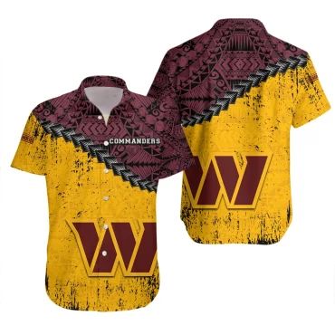 Washington Commanders Tribal Spirit Hawaiian Shirt Unisex T-shirt, Sweatshirt, Hoodie, Long Sleeve Tee - T-Shirt, Sweatshirt, Hoodie