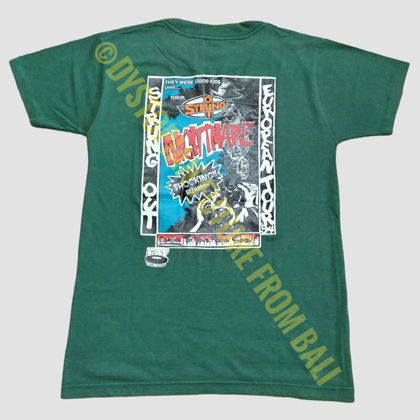 Rare Vintage Strung Out - European Tour 94 Band T-shirt Unisex T-shirt, Sweatshirt, Hoodie, Long Sleeve Tee - T-Shirt, Sweatshirt, Hoodie