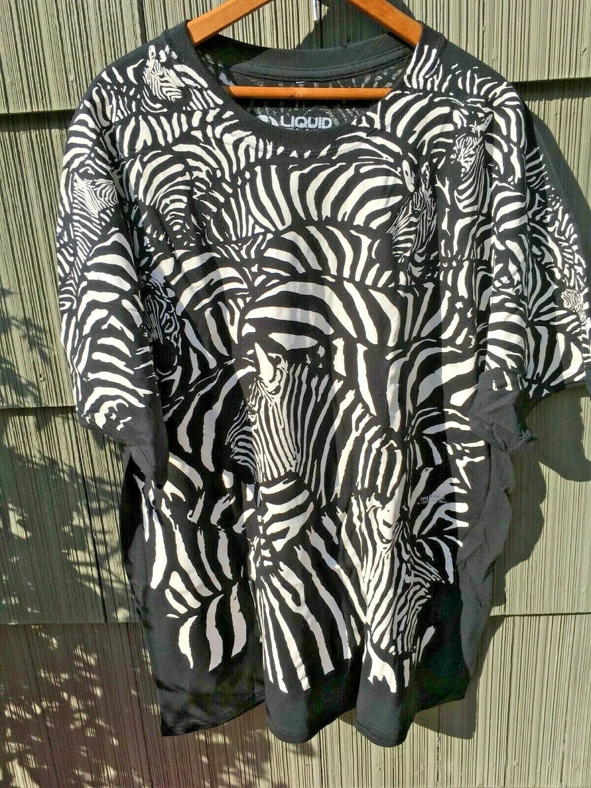 Zebra Herd All Over Print T-shirt L XL 2X Liquid Blue AOP Greg Genrich Africa Unisex T-shirt, Sweatshirt, Hoodie, Long Sleeve Tee - T-Shirt, Sweatshirt, Hoodie