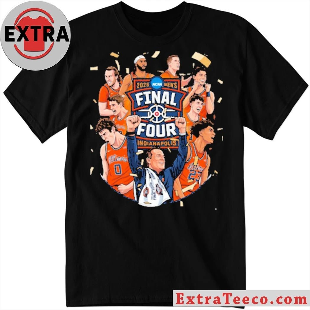 Illini Final Team 2026 Mens Final Four Indianapolis Graphic T-Shirt Unisex T-shirt, Sweatshirt, Hoodie, Long Sleeve Tee - T-Shirt, Sweatshirt, Hoodie